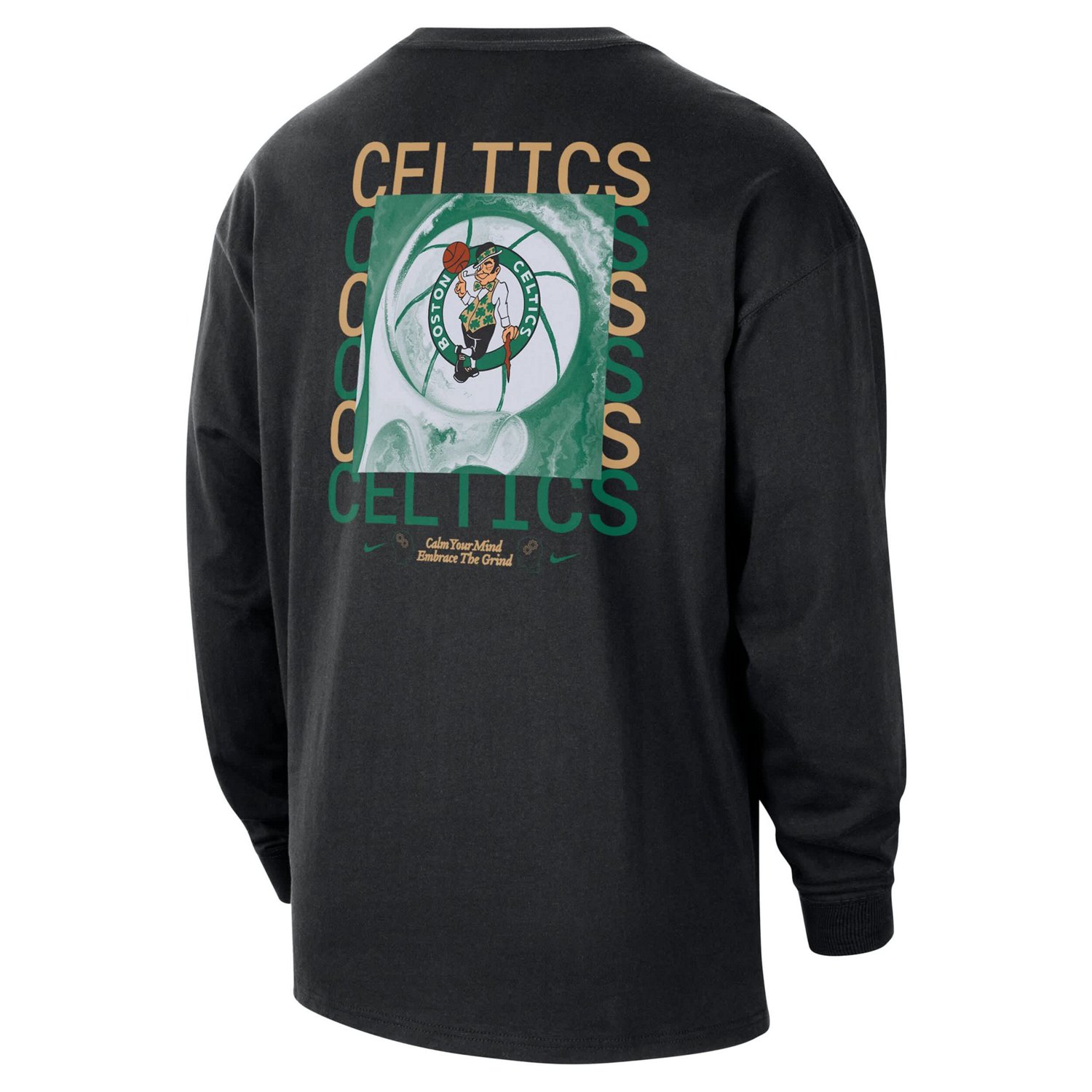 Nike Boston Celtics Courtside Oversized Long Sleeve T-Shirt - view number 3