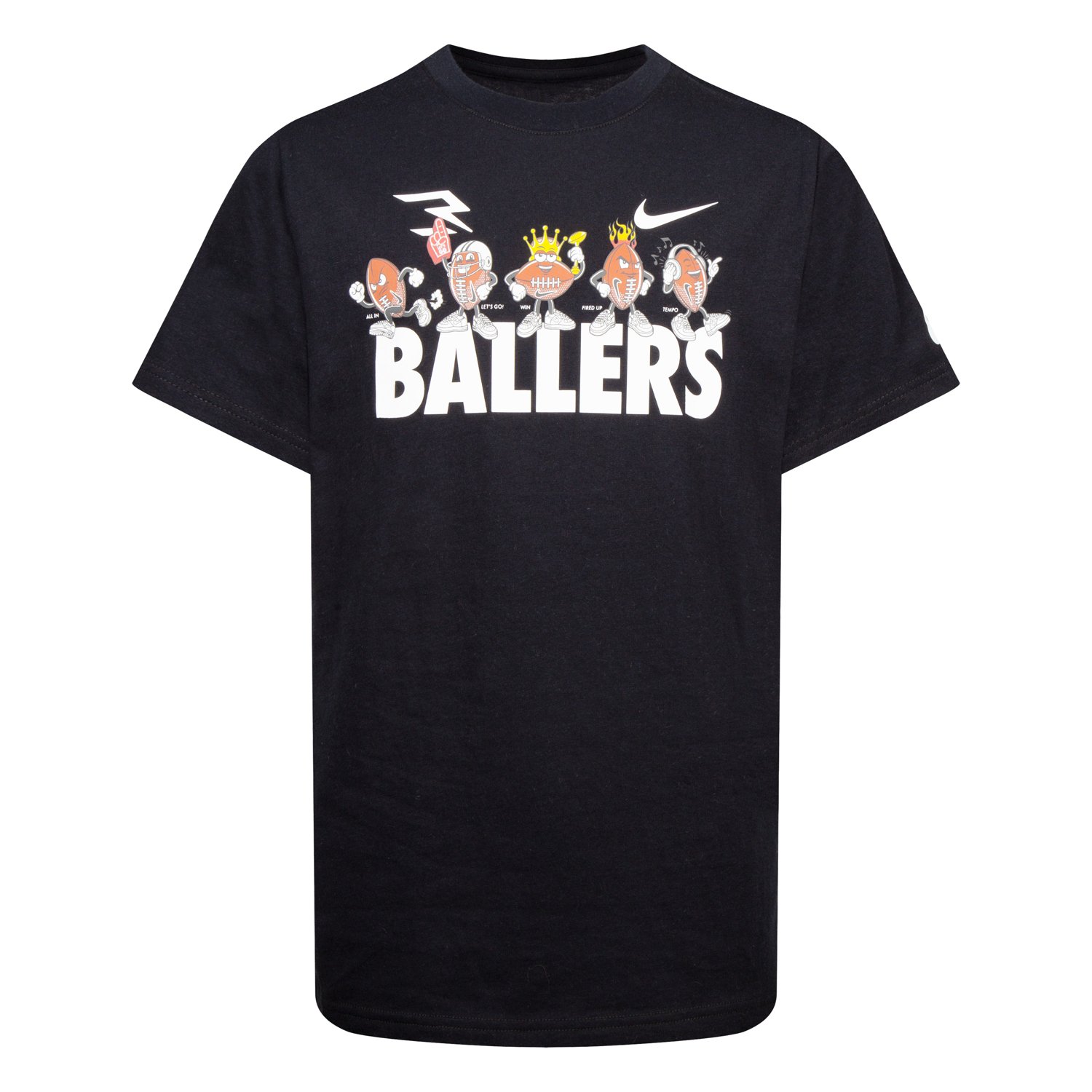 Nike Big Boys Ballers Short Sleeve T-Shirt - White - X-Large