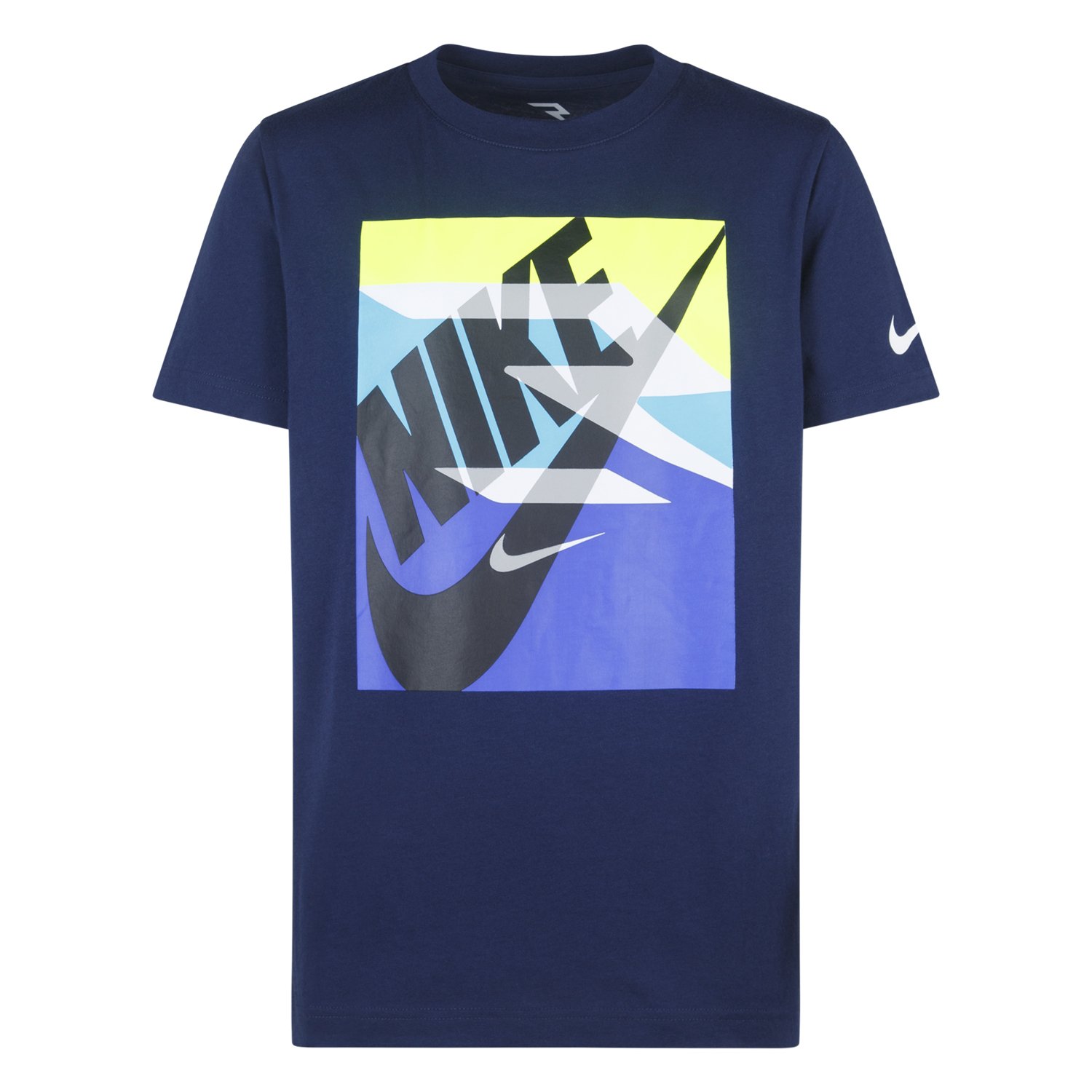 Nike 3BRAND by Russell Wilson Big Boys 8-20 Short Sleeve Gradient Box Logo T-Shirt - L