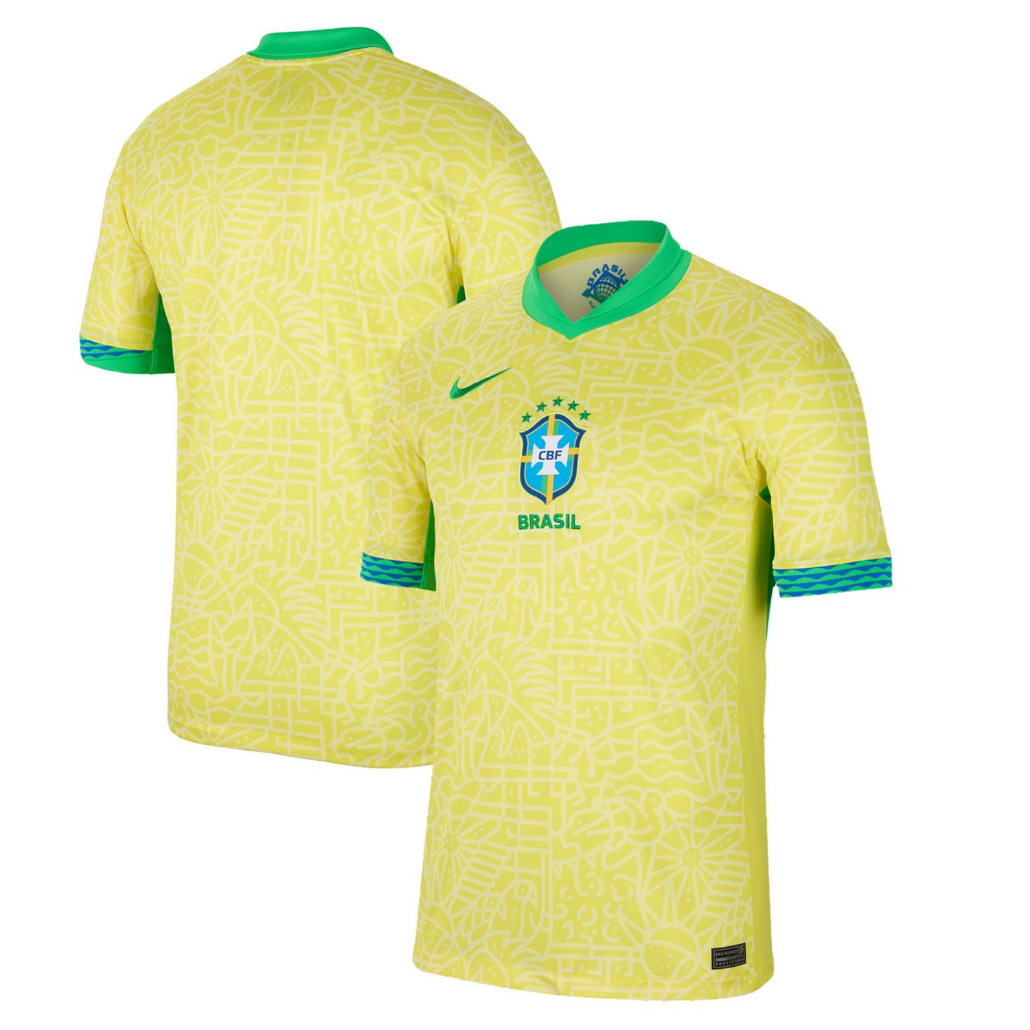 Nike Brazil National Team 2024 Home Stadium Replica Jersey
