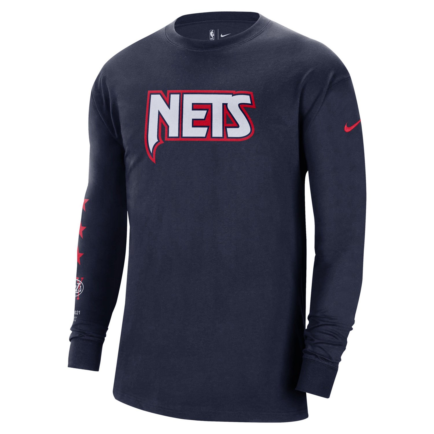 Nike Brooklyn Nets 2021/22 City Edition Courtside Heavyweight Moments Long Sleeve T-Shirt                                        - view number 2