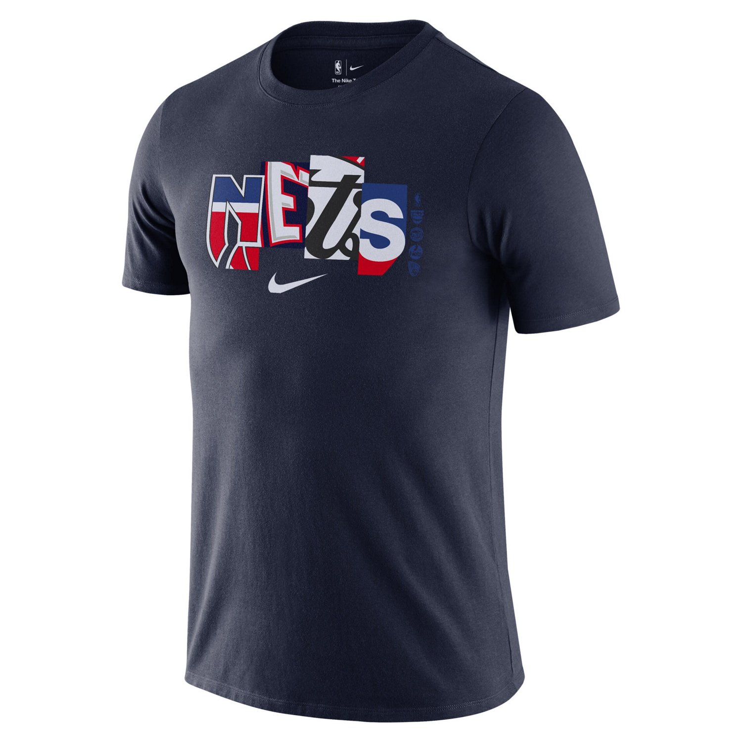 Nike Brooklyn Nets 2021/22 City Edition Essential Wordmark Collage T-Shirt                                                       - view number 2