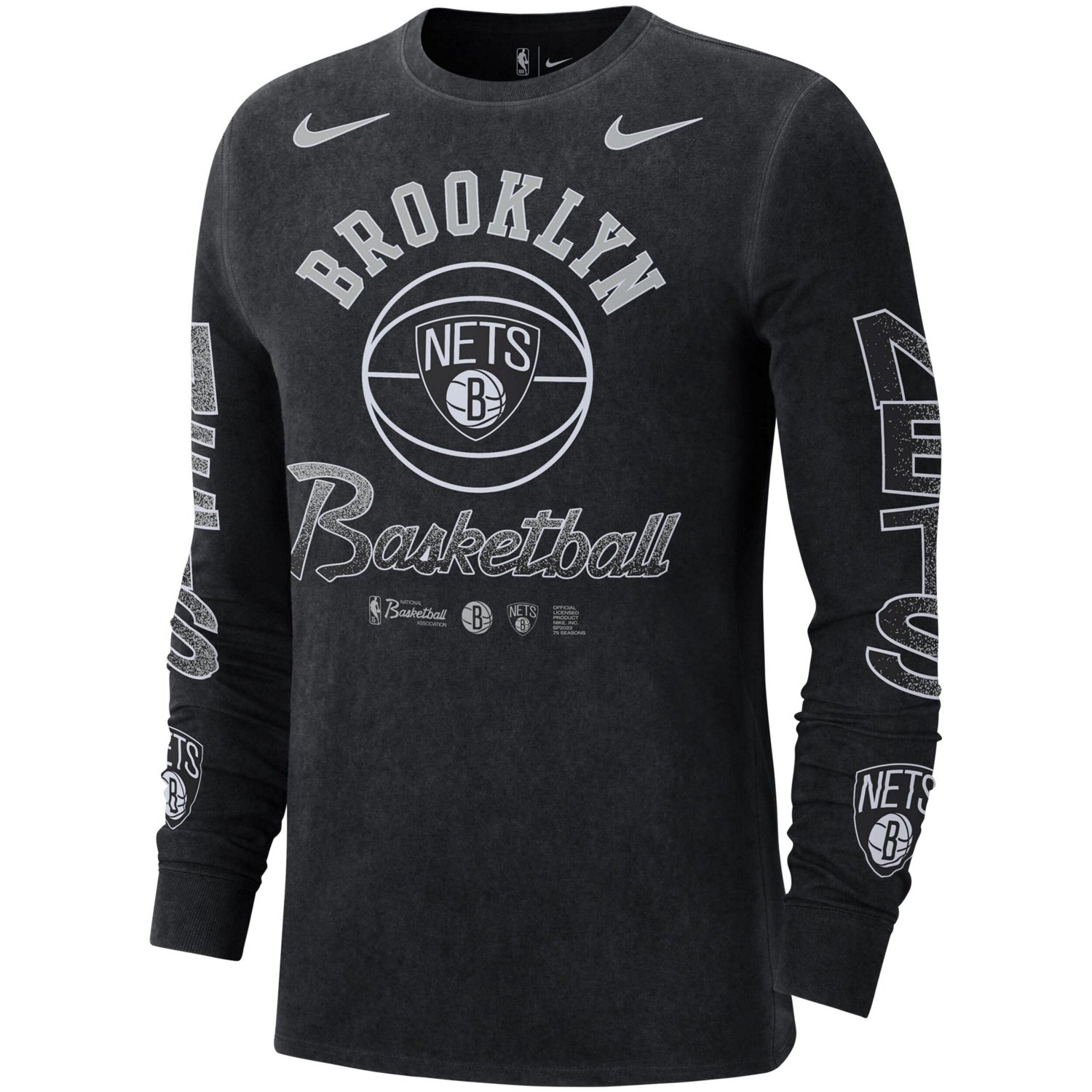 ナイキ メンズ Tシャツ 長袖 ロンT ”Brooklyn Nets