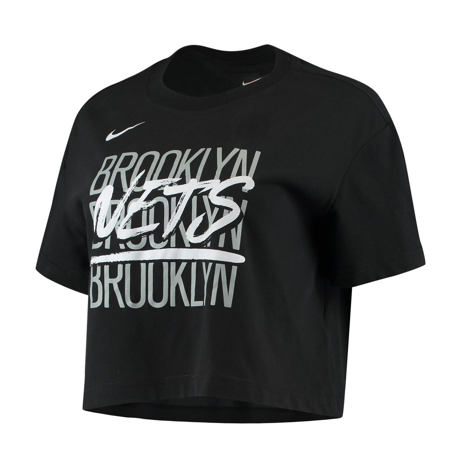 Nike Brooklyn Nets Performance Repeat Logo Cropped T-Shirt - view number 2