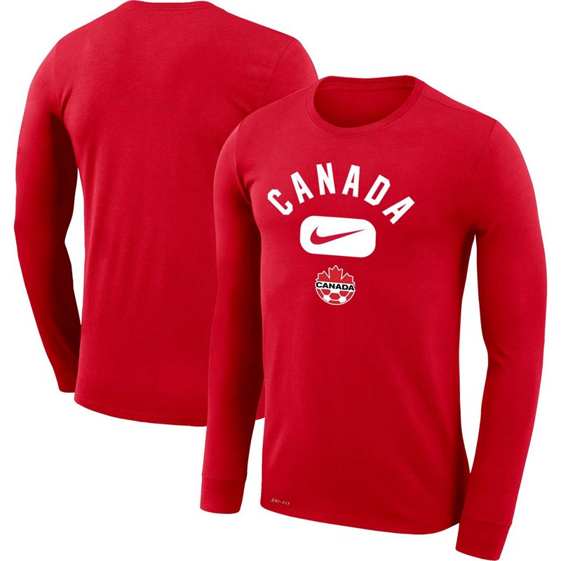 Nike Canada Soccer Lockup Legend Performance Long Sleeve T-Shirt-image