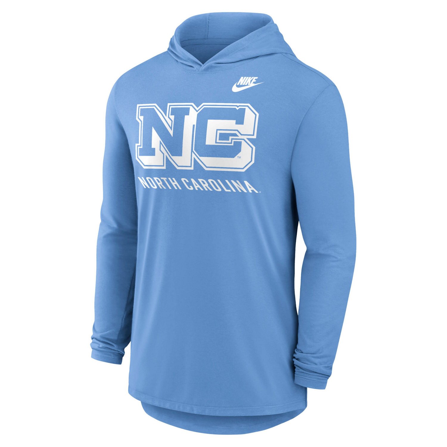 Nike Carolina North Carolina Tar Heels Legacy Tri-Blend Dri-FIT Long Sleeve Hoodie T-Shirt - view number 2