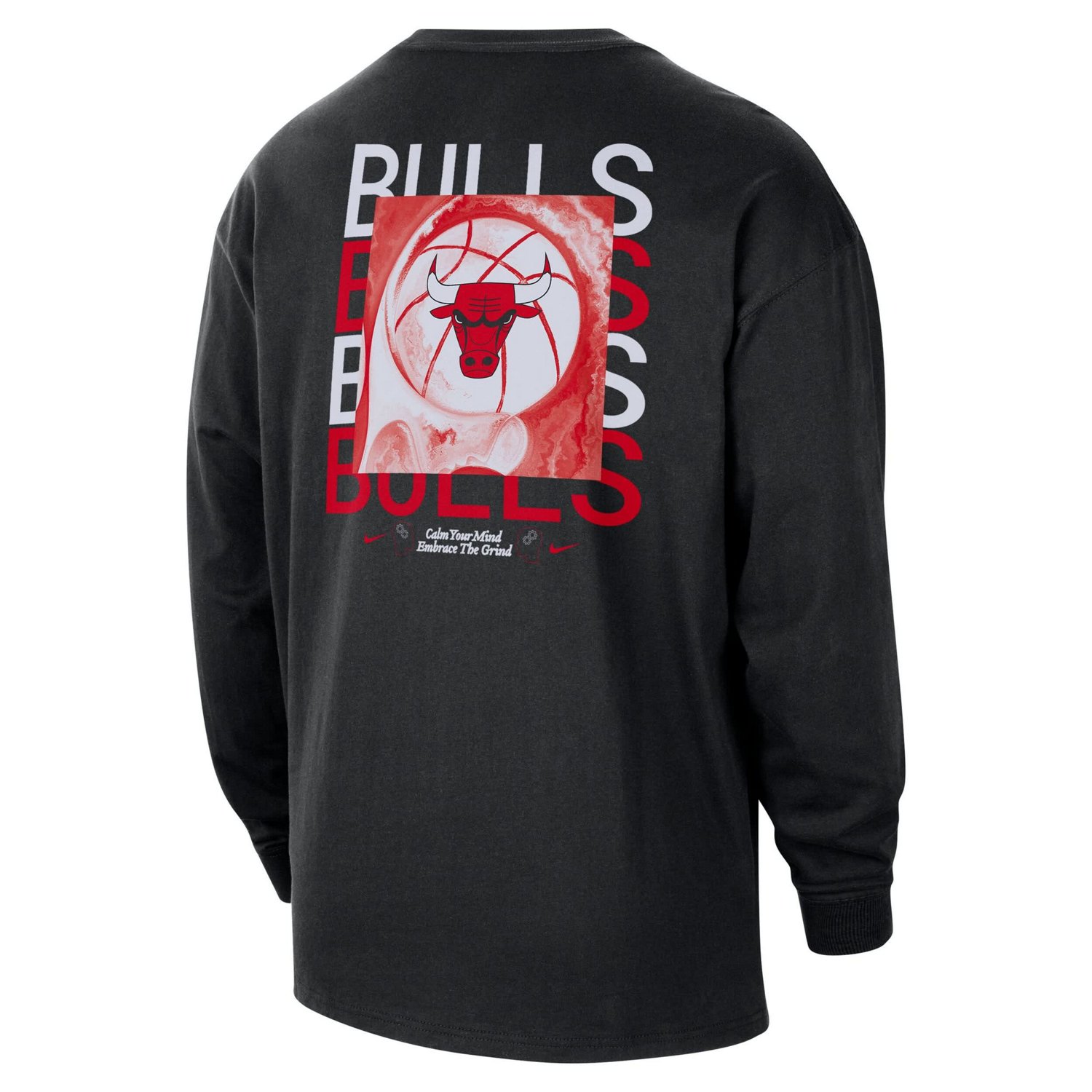 Nike Chicago Bulls Courtside Oversized Long Sleeve T-Shirt - view number 3