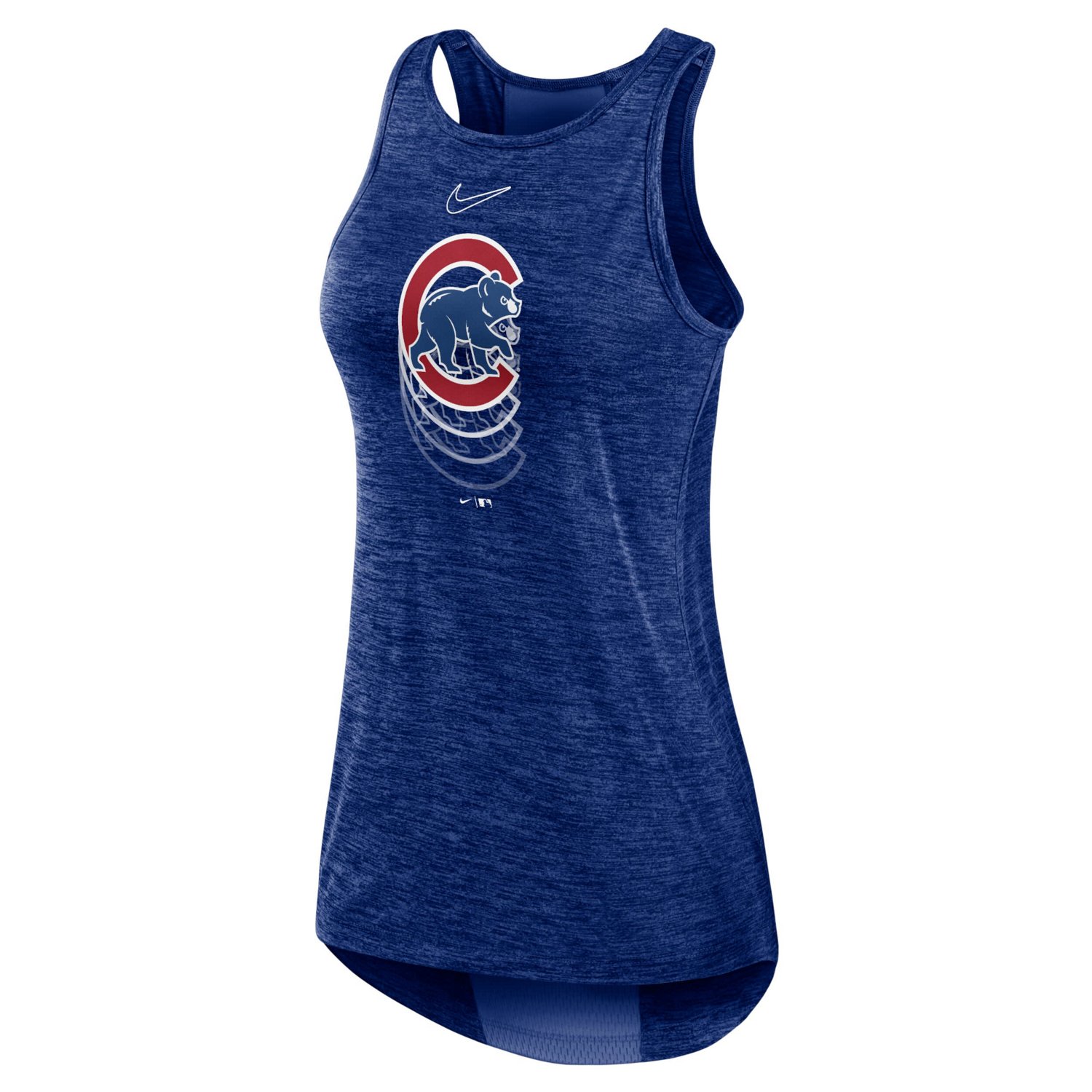 Nike Chicago Cubs Logo Fade High Neck Performance Tank Top - view number 2