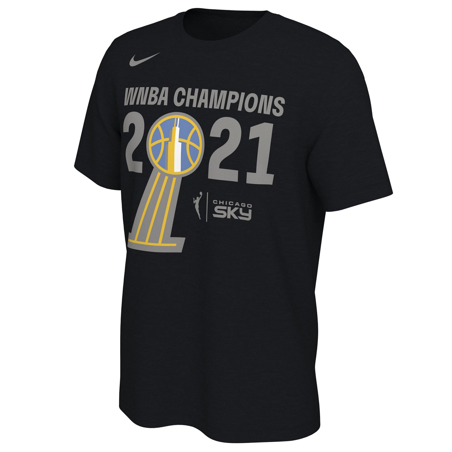 Nike Chicago Sky 2021 WNBA Champions Trophy Banner T-Shirt