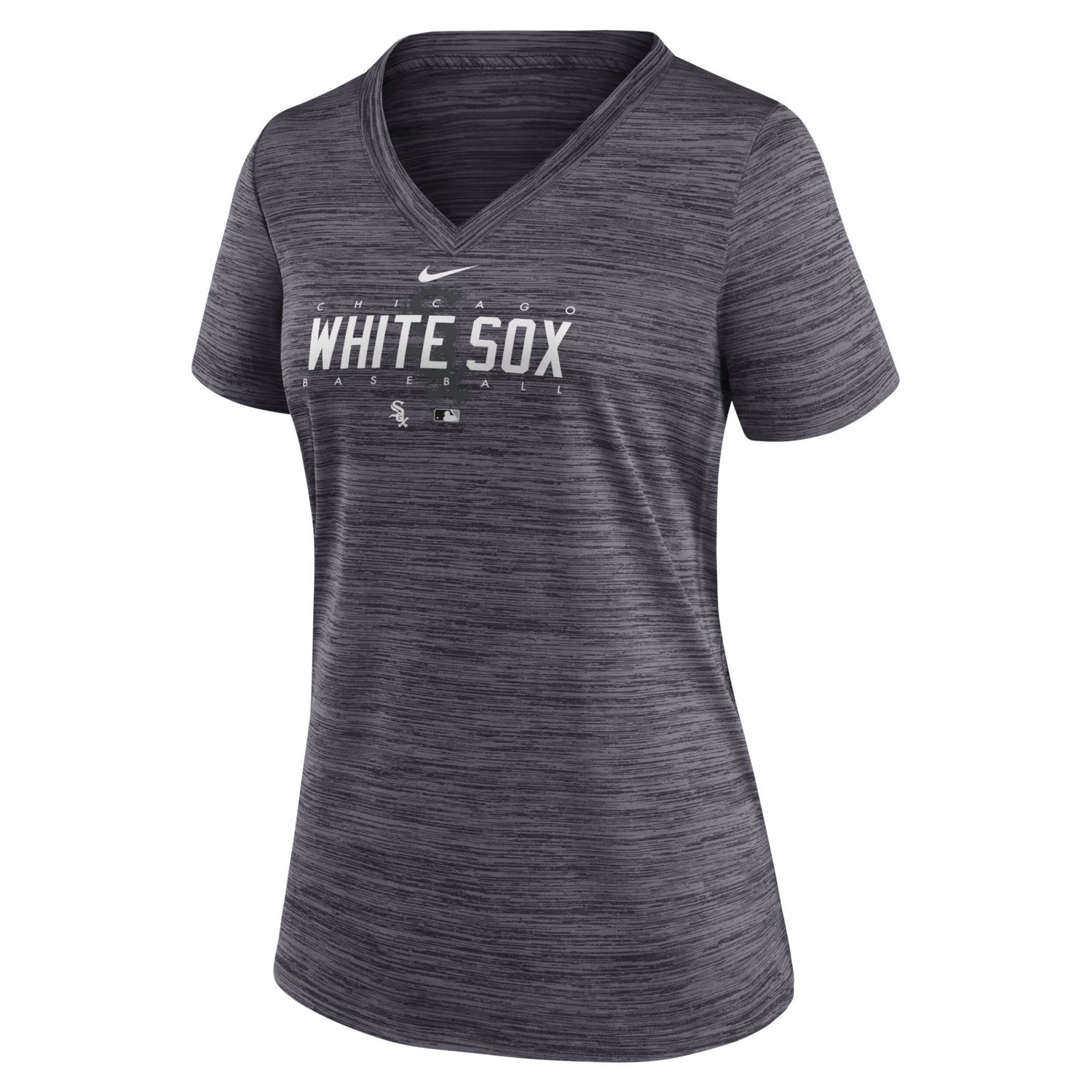 Nike Chicago White Sox Authentic Collection Velocity Practice Performance V-Neck T-Shirt - view number 2