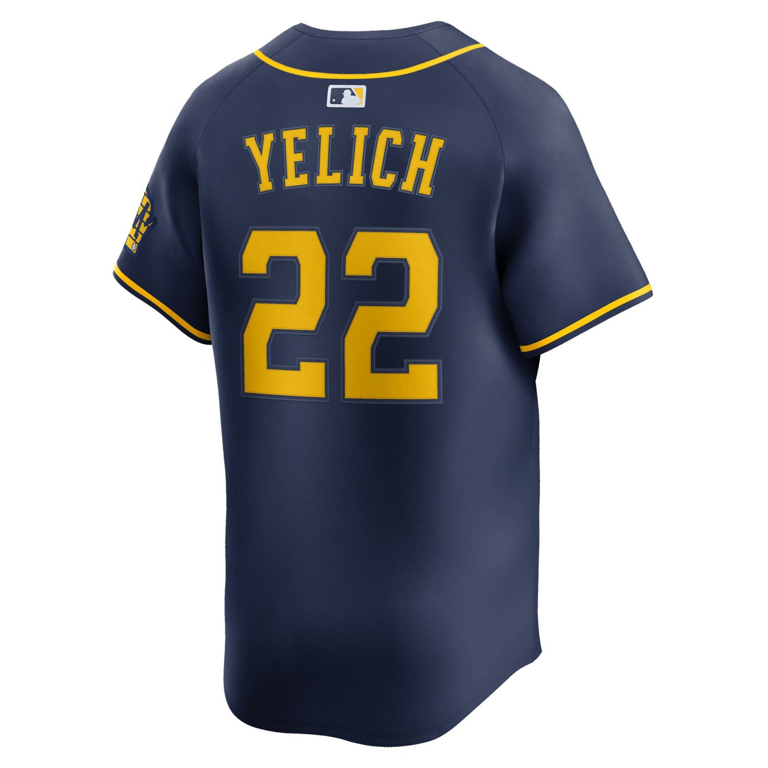 Nike Christian Yelich Milwaukee Brewers Alternate Limited Jersey - view number 3