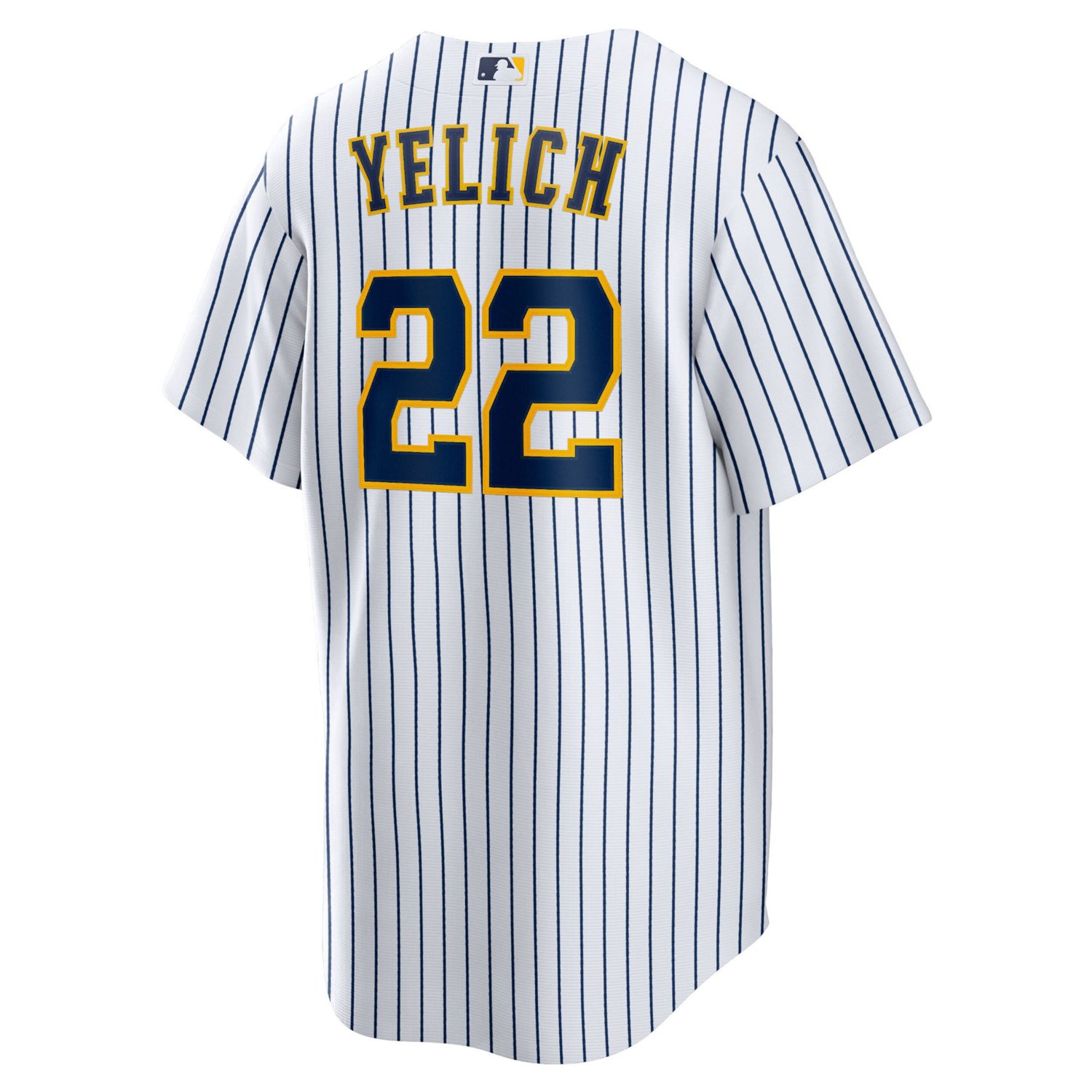 Nike Christian Yelich Milwaukee Brewers Alternate Replica Player Jersey                                                          - view number 3