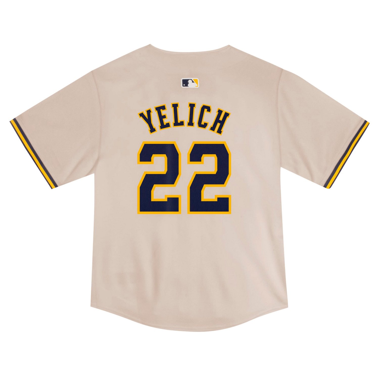 Nike Christian Yelich Milwaukee Brewers Home Game Jersey - view number 3