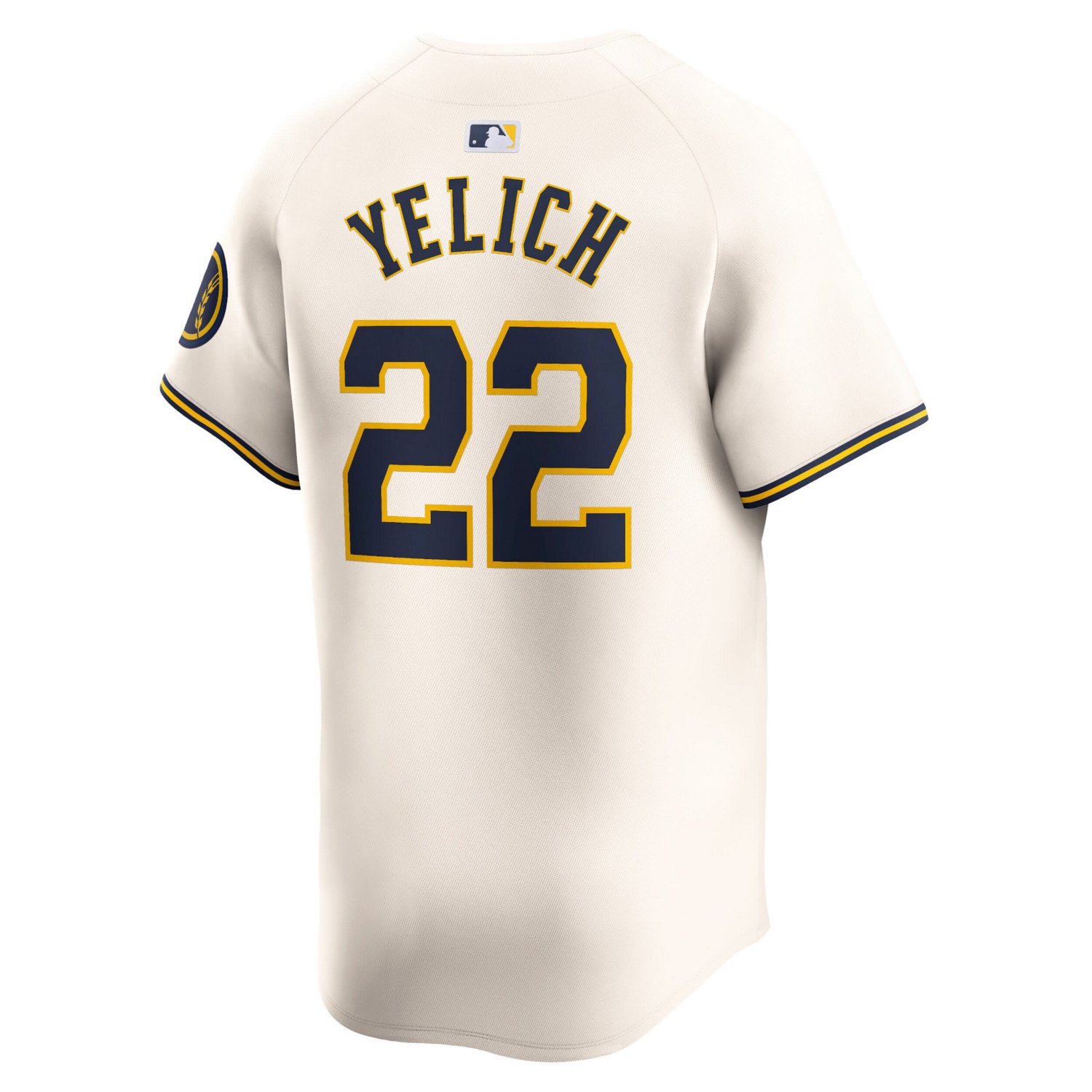 Nike Christian Yelich Milwaukee Brewers Home Limited Player Jersey                                                               - view number 3