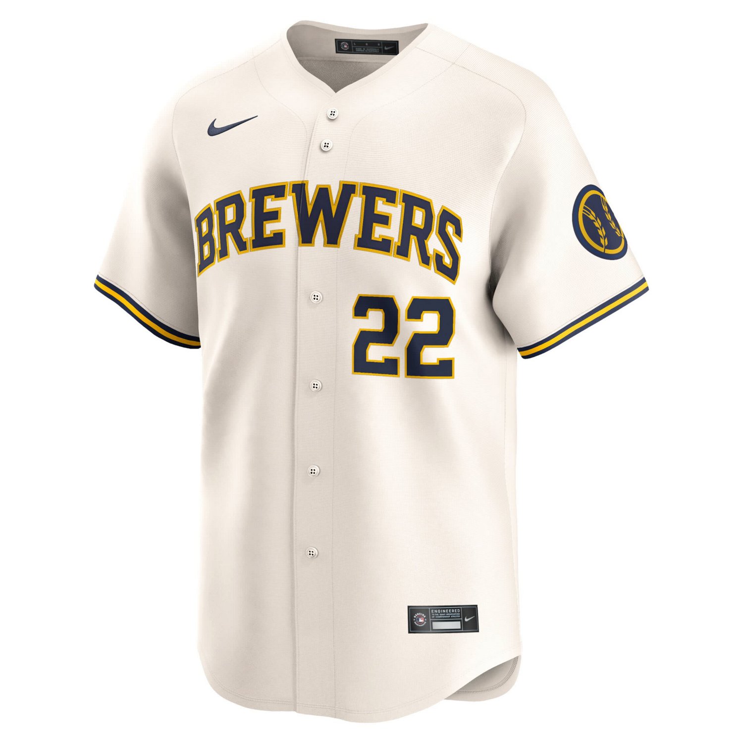 Nike Christian Yelich Milwaukee Brewers Home Limited Player Jersey                                                               - view number 2