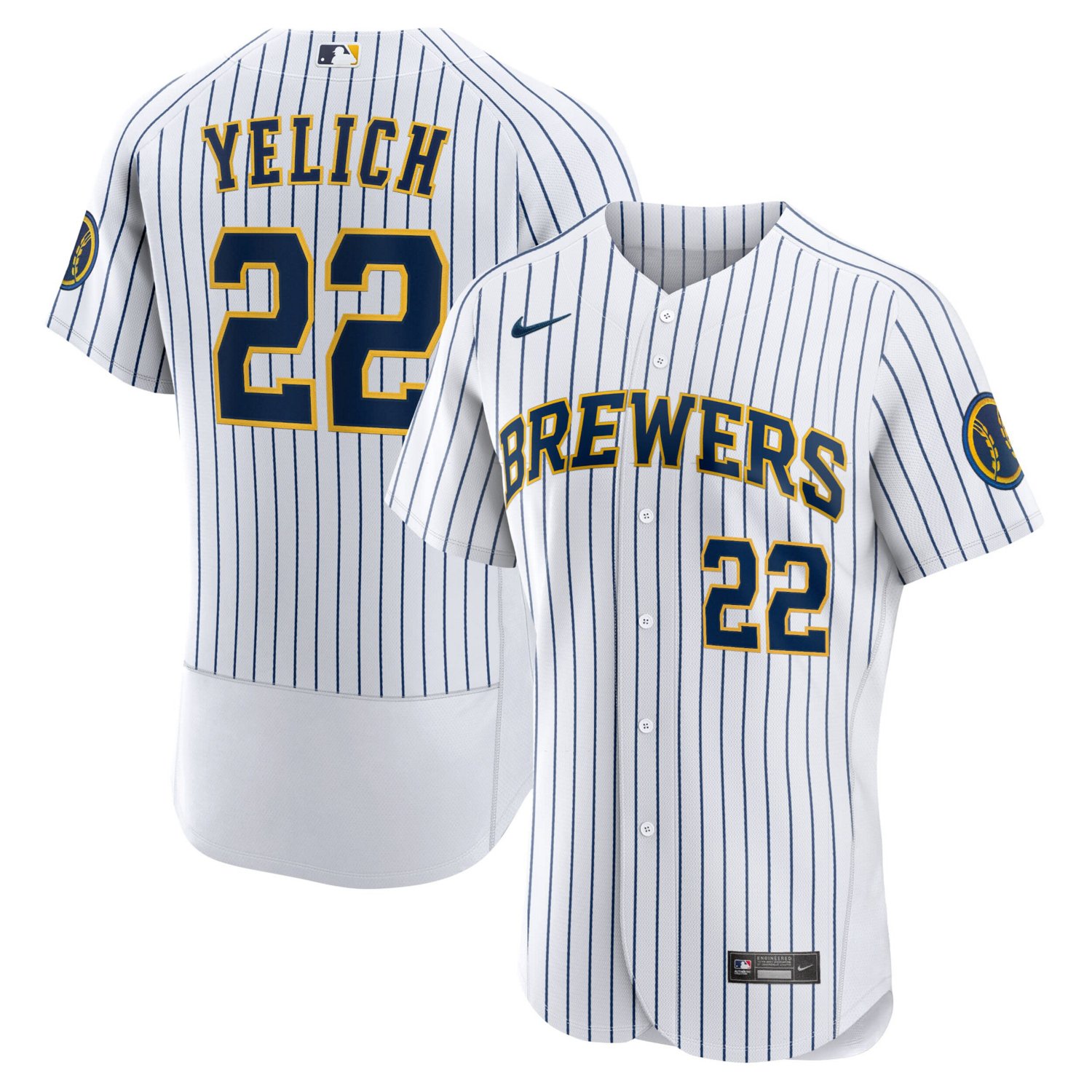 Nike Christian Yelich Milwaukee Brewers Team Alternate Authentic Player Jersey Academy