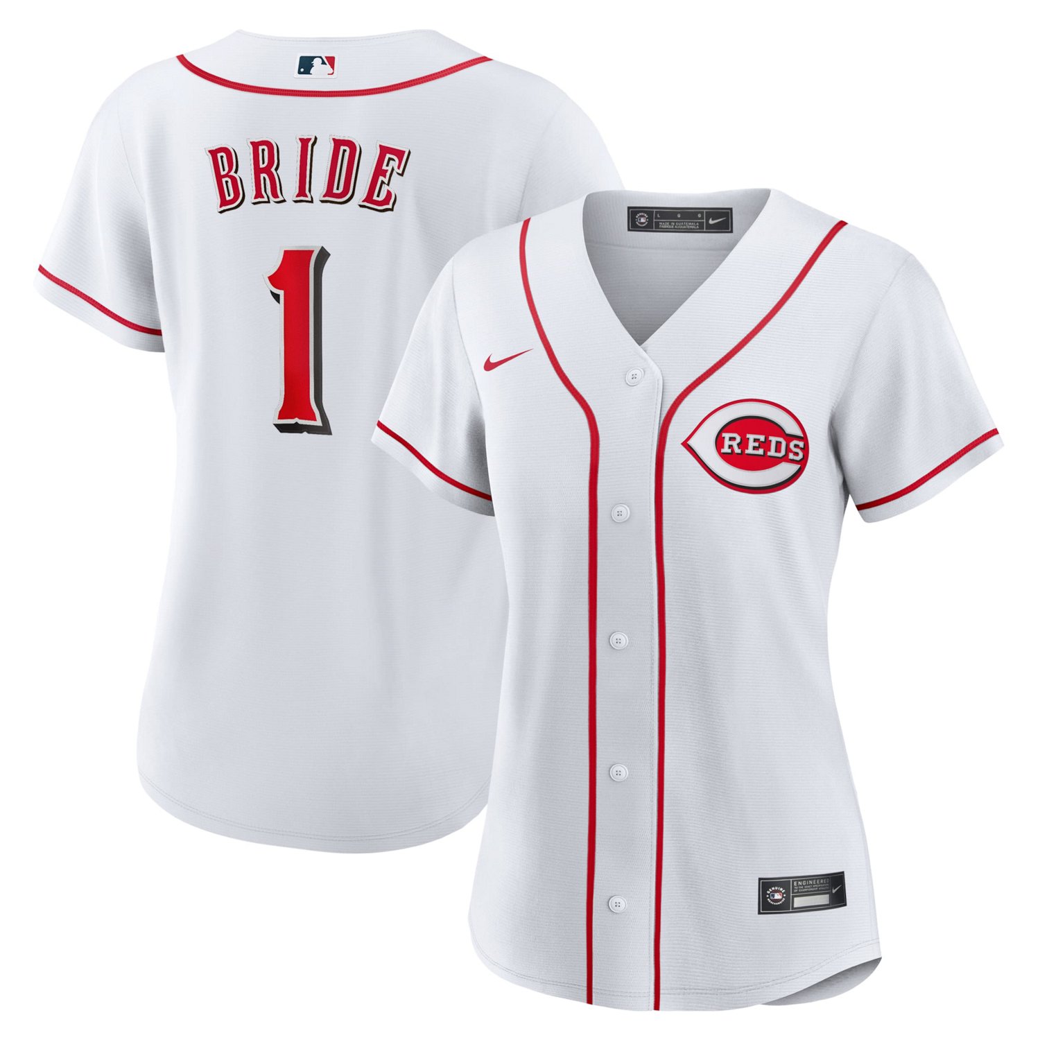 Nike Cincinnati Reds 1 Bride Home Replica Jersey