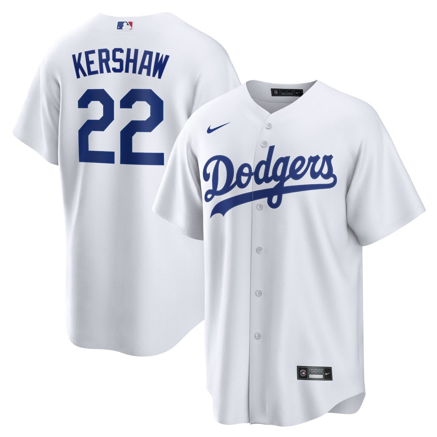 Nike Clayton Kershaw Los Angeles Dodgers Home Replica Player Name Jersey                                                         - view number 1
