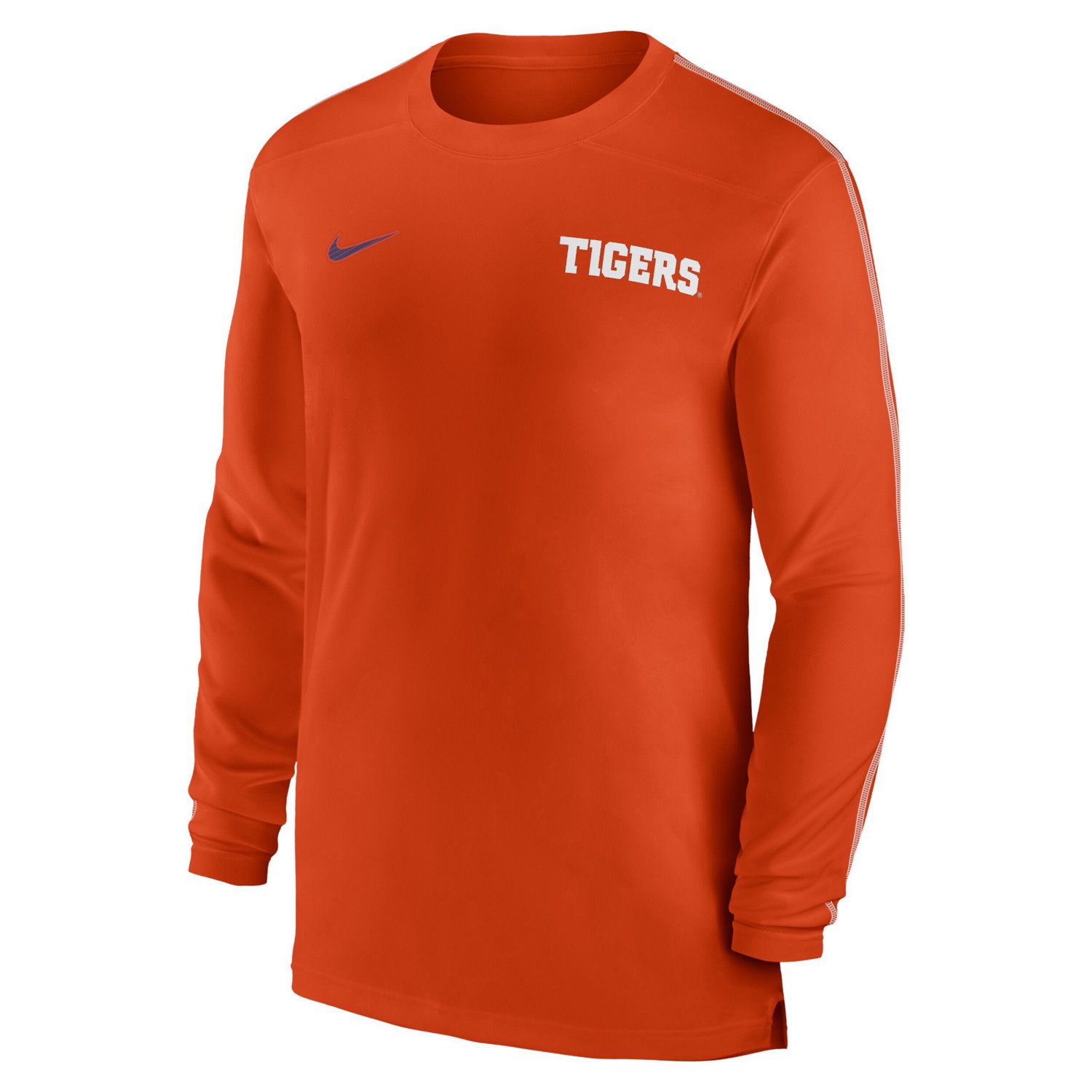 Nike Clemson Tigers 2024 Sideline Coach UV Performance Long Sleeve T-Shirt                                                       - view number 2