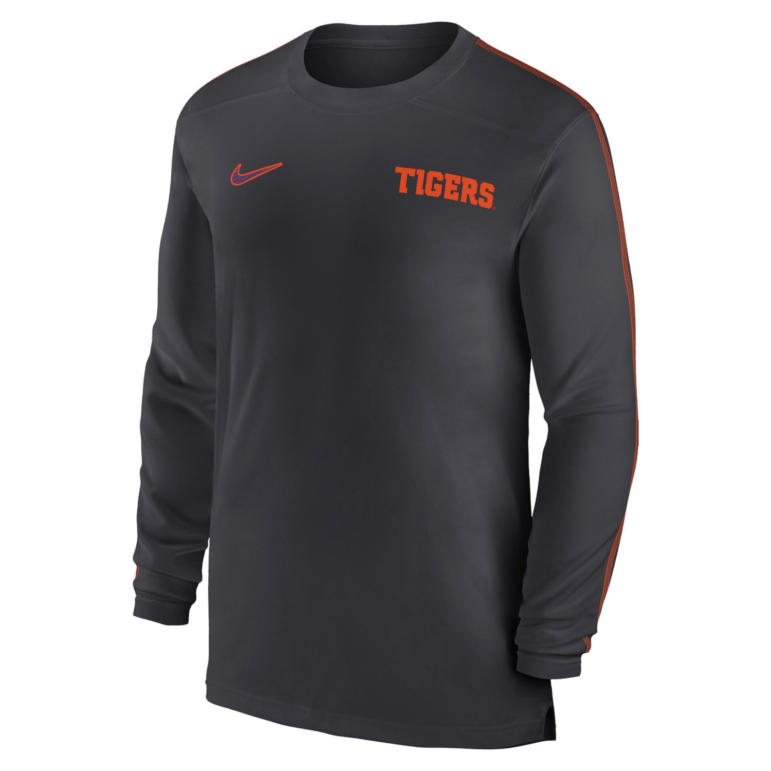 Nike Clemson Tigers 2024 Sideline Coach UV Performance Long Sleeve T-Shirt - view number 2