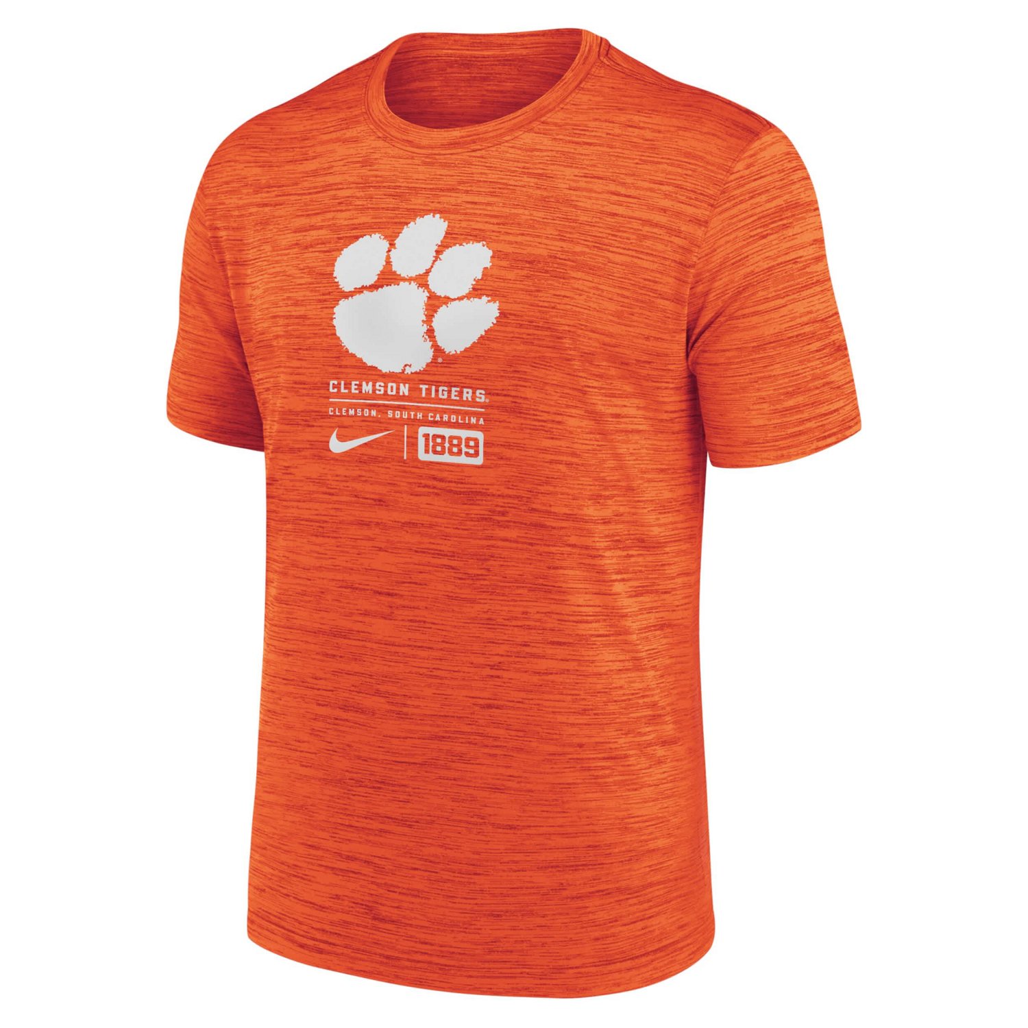 Nike Clemson Tigers Campus Center Block Velocity Performance T-Shirt - view number 2