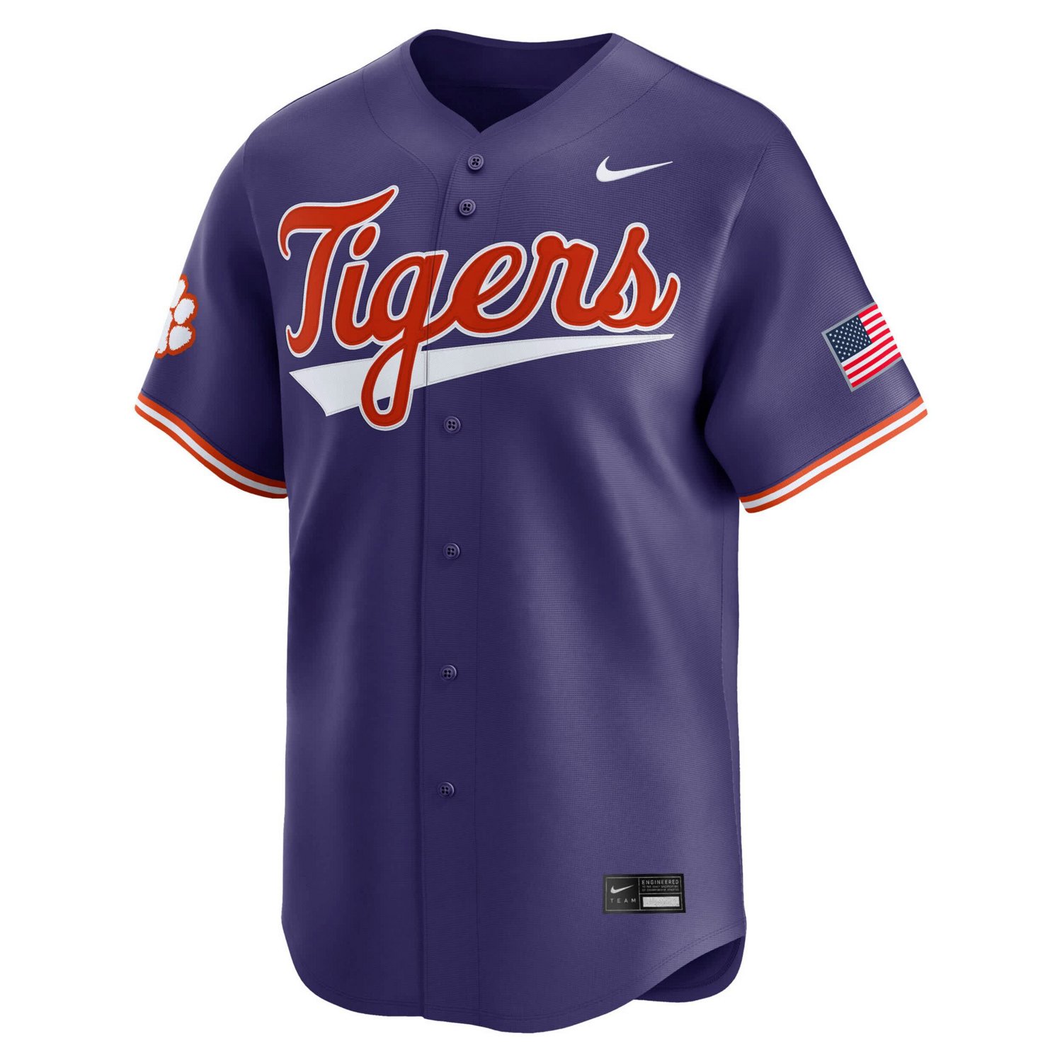 Nike Clemson Tigers College Limited Baseball Jersey - view number 2