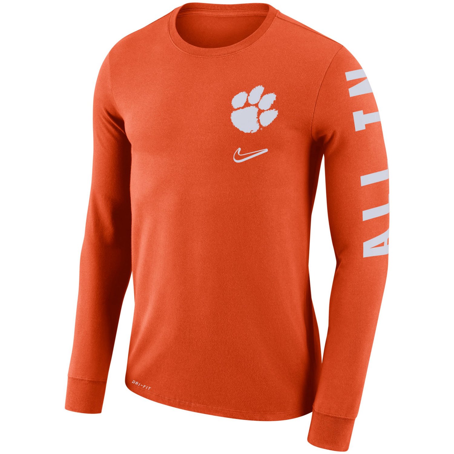 Nike Clemson Tigers Local Mantra Performance Long Sleeve T Shirt Academy