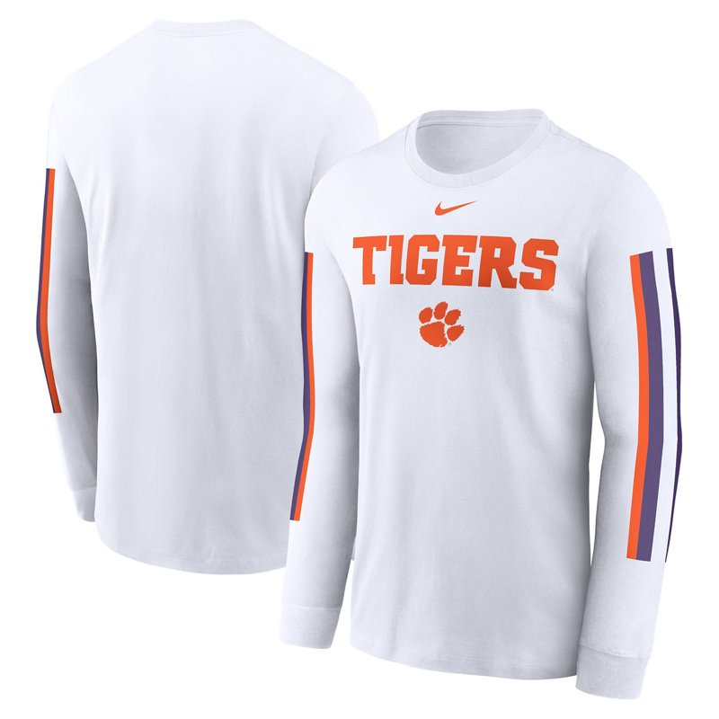 Nike Clemson Tigers Local Spirit Slogan Long Sleeve T-Shirt-image