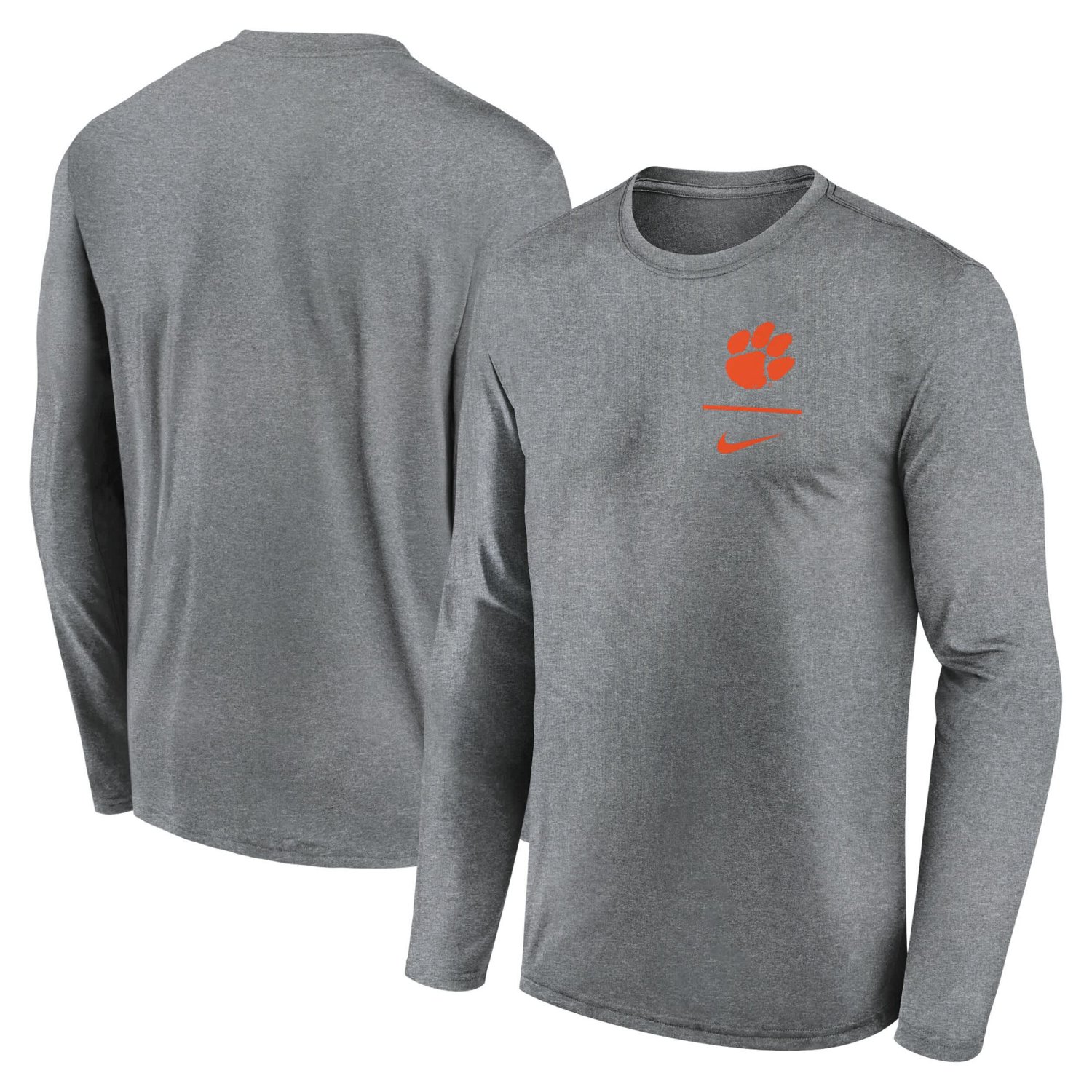 Nike Clemson Tigers Primary Stack Legend Long Sleeve T-Shirt