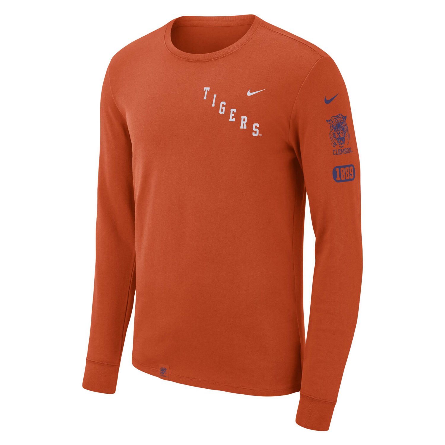 Nike Clemson Tigers Repeat Logo 2-Hit Long Sleeve T-Shirt - view number 2