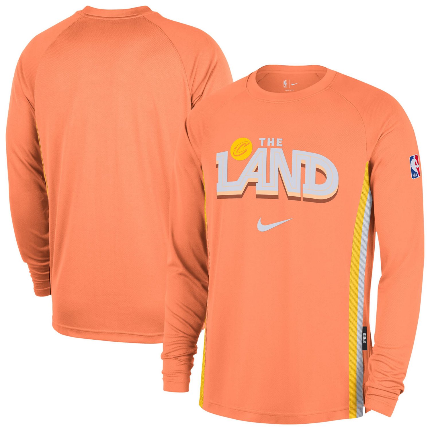 Nike Cleveland Cavaliers 2025 26 City Edition Authentic Pregame Dri-FIT Long Sleeve Shooting T-Shirt