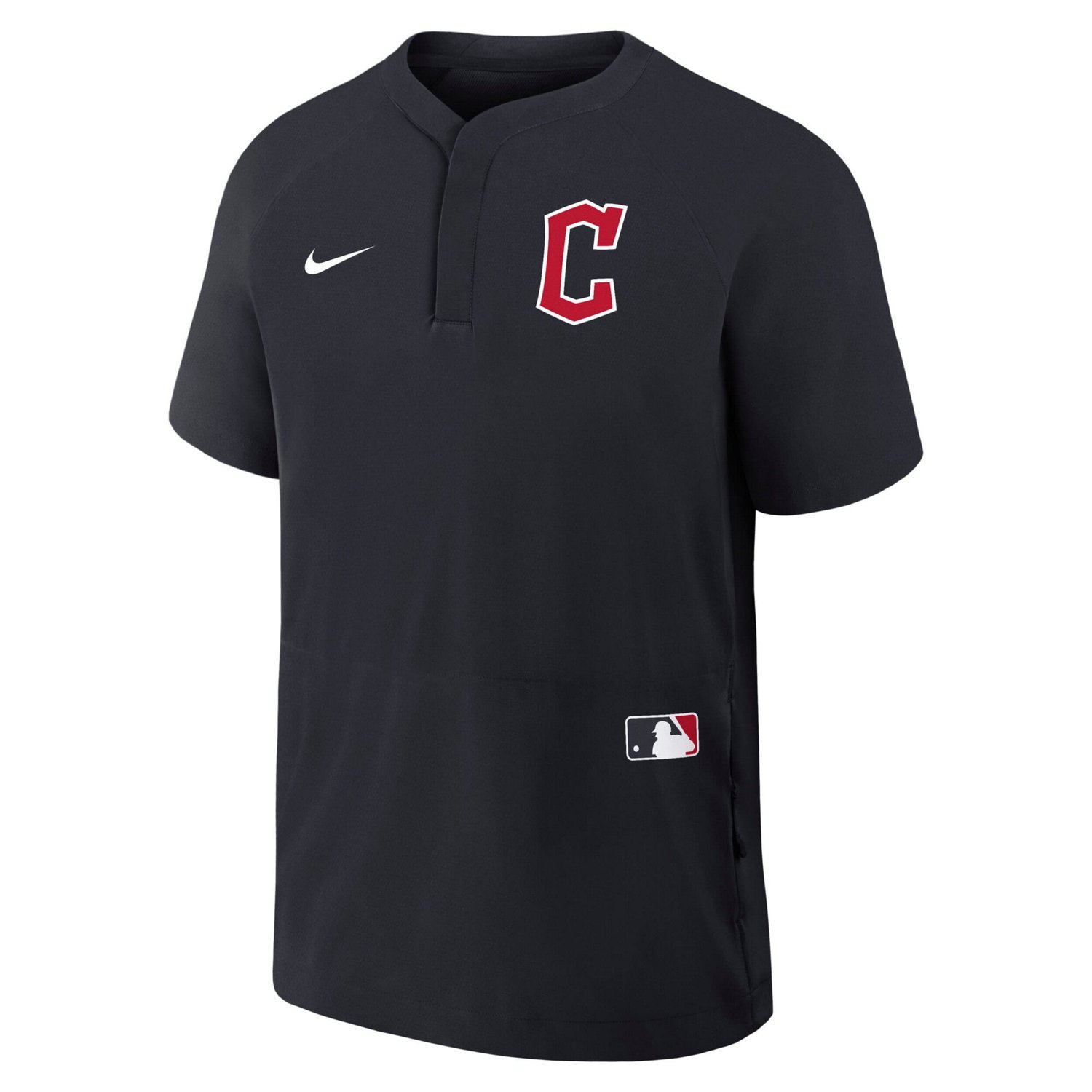 Nike Cleveland Guardians Authentic Collection Raglan Short Sleeve Windshirt - view number 2