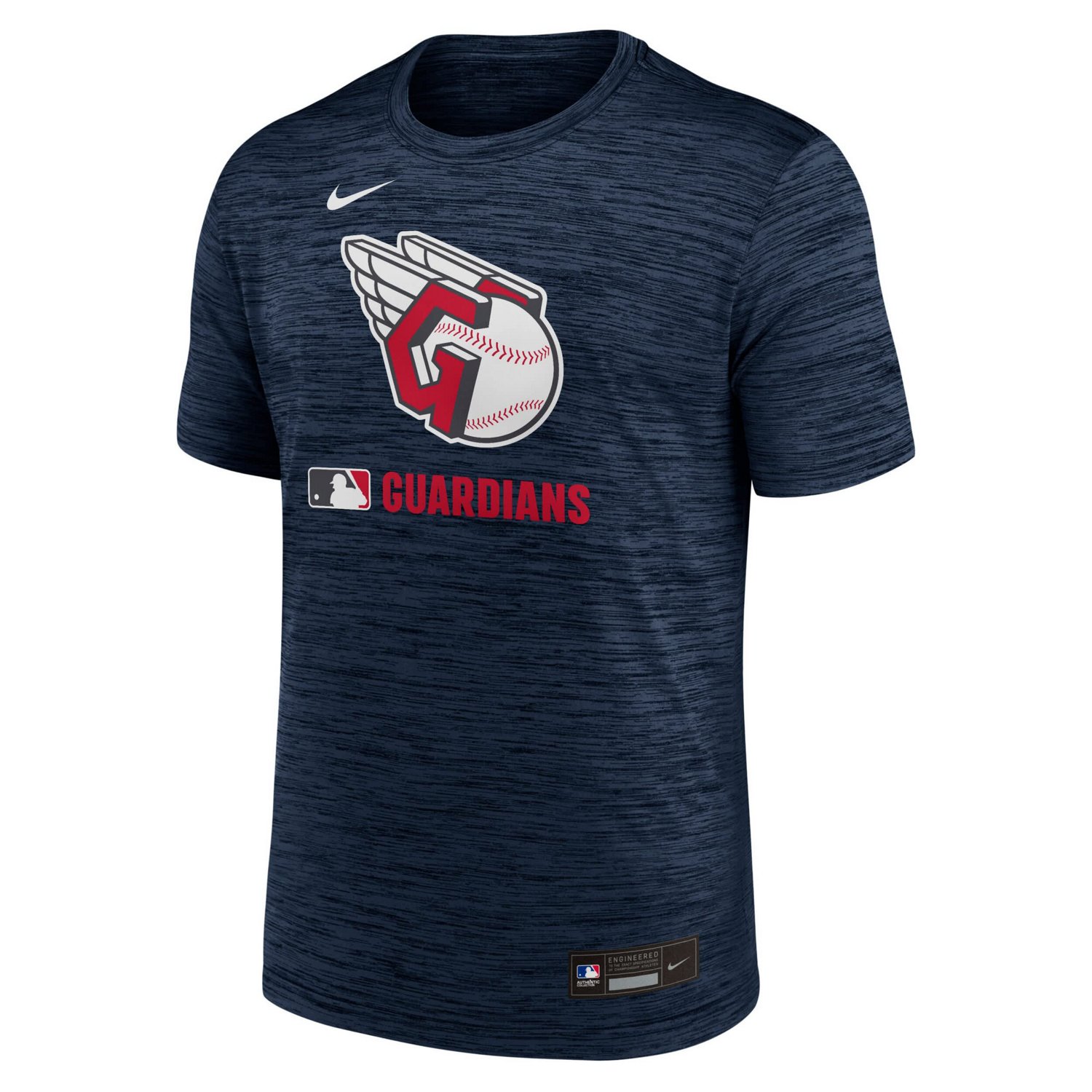Nike Cleveland Guardians Authentic Collection Velocity Performance Practice T-Shirt - view number 2