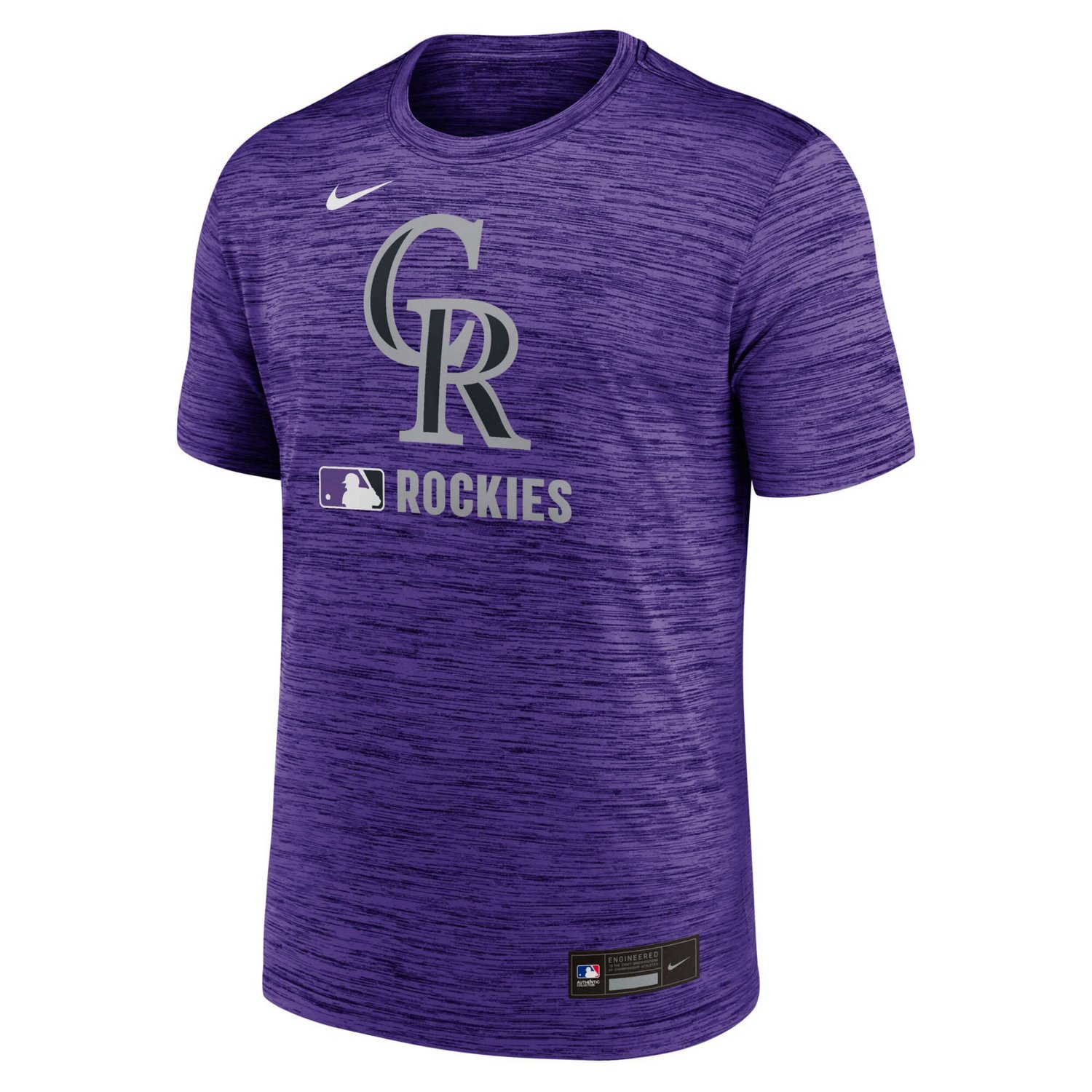 Nike Colorado Rockies Authentic Collection Velocity Performance Practice T-Shirt - view number 2