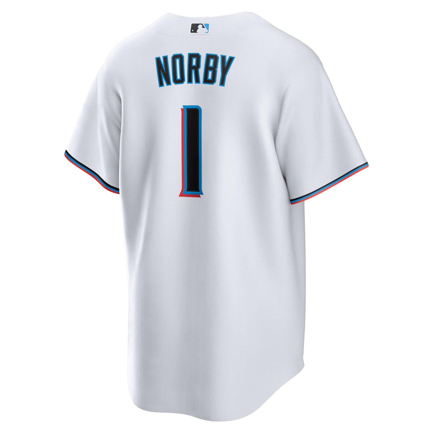 Nike Connor Norby Miami Marlins Home Replica Jersey - view number 3