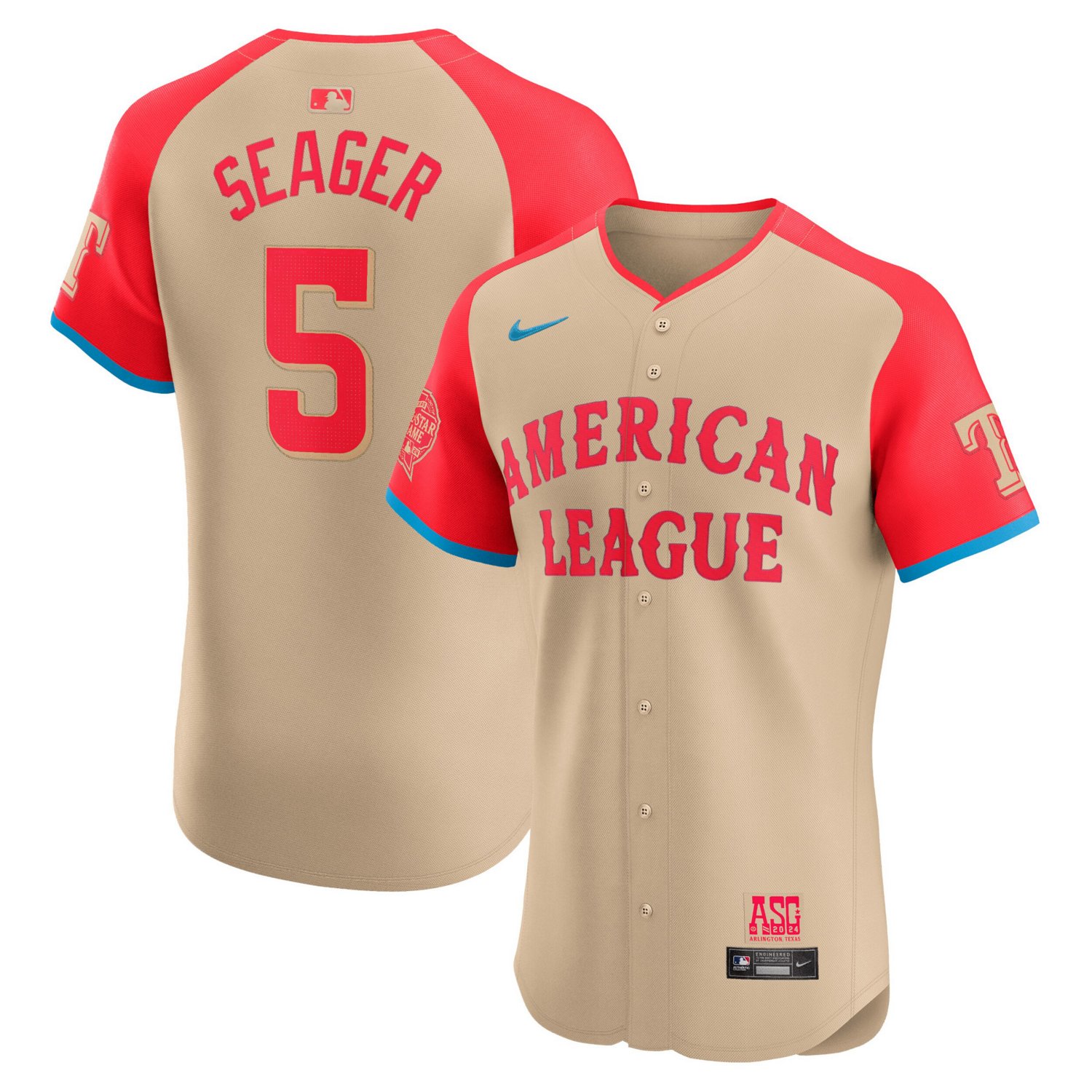 Nike Corey Seager American League 2024 MLB All-Star Game Elite Player Jersey