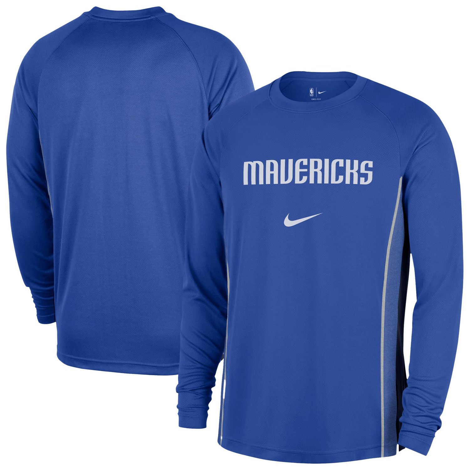 Nike Dallas Mavericks 2025 26 Authentic Pre-Game Legend Dri-FIT Long Sleeve Shooting Shirt