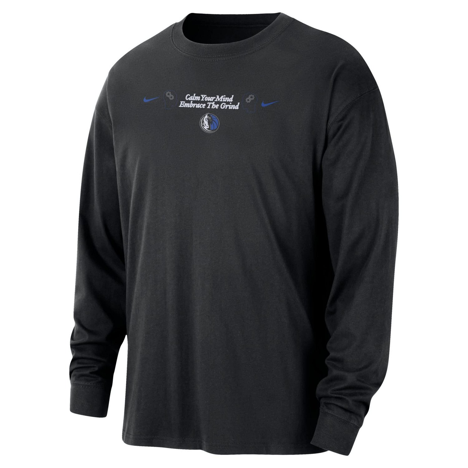 Nike Dallas Mavericks Courtside Oversized Long Sleeve T-Shirt - view number 2