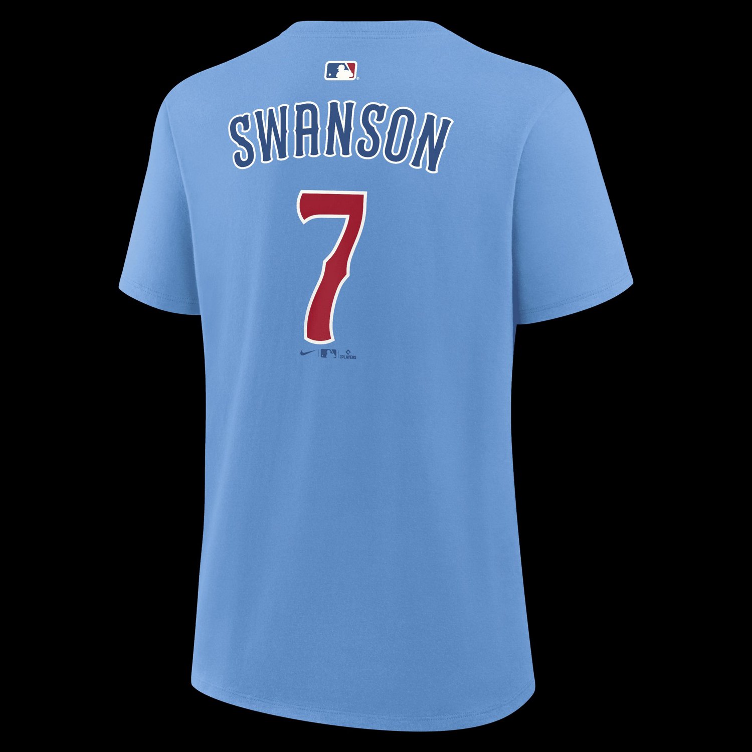 Nike Dansby Swanson Light Chicago Cubs Name  Number T-Shirt - view number 3