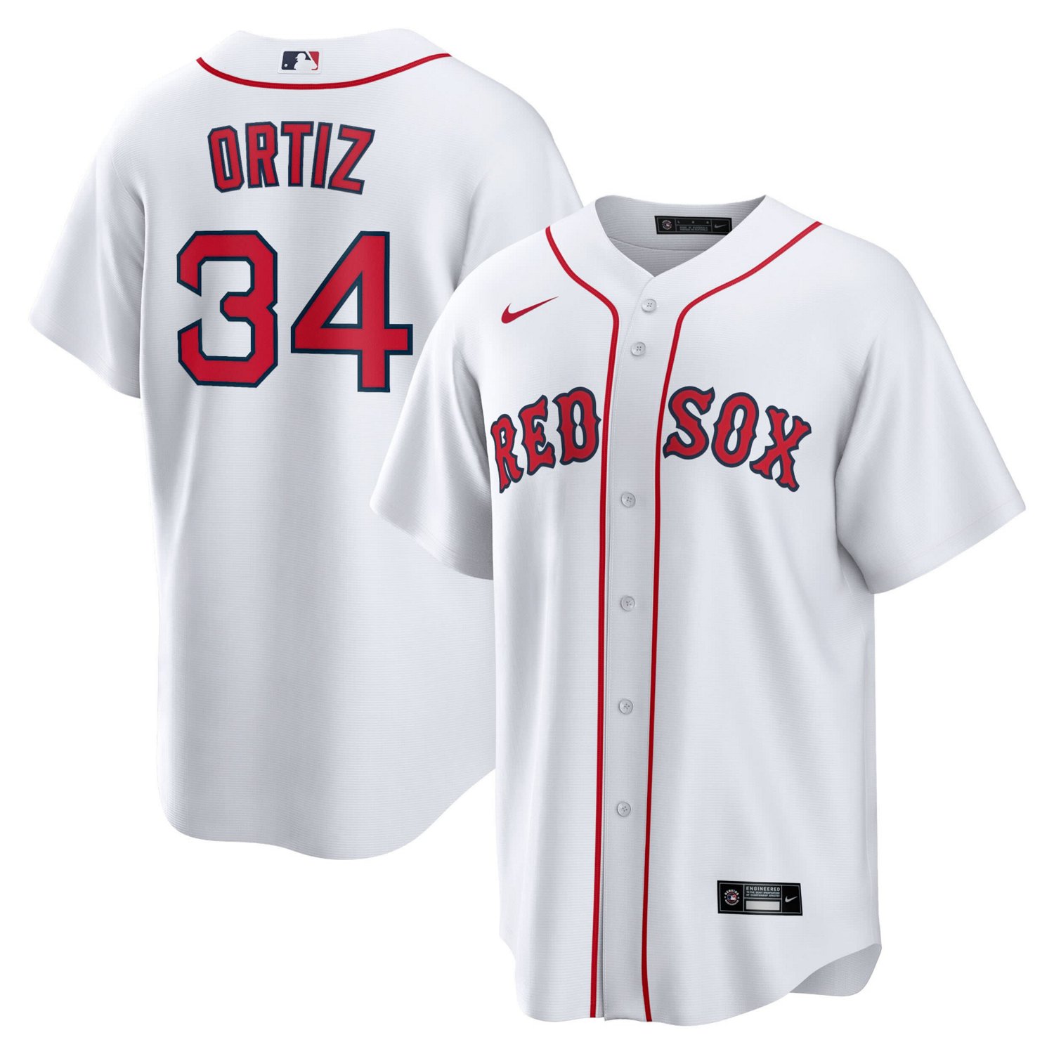 Nike David Ortiz Boston Red Sox Home Replica Player Jersey                                                                       - view number 1