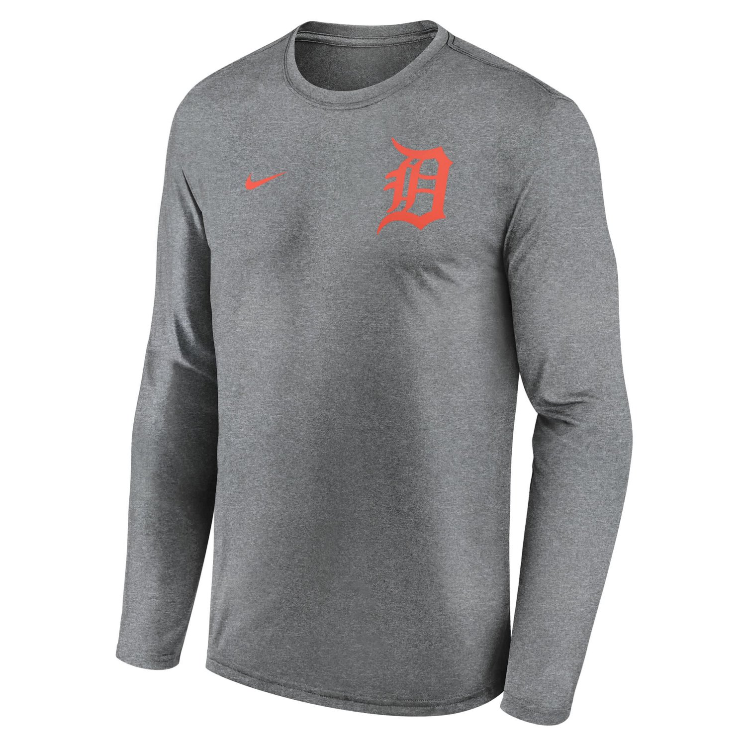 Nike Detroit Tigers 2-Hit Legend Performance Long Sleeve T-Shirt