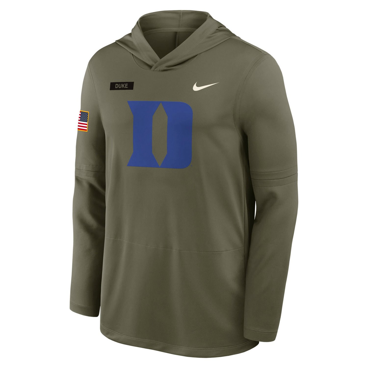 Nike Duke Blue Devils 2025 Military Appreciation Dri-FIT Long Sleeve Hoodie T-Shirt - view number 4