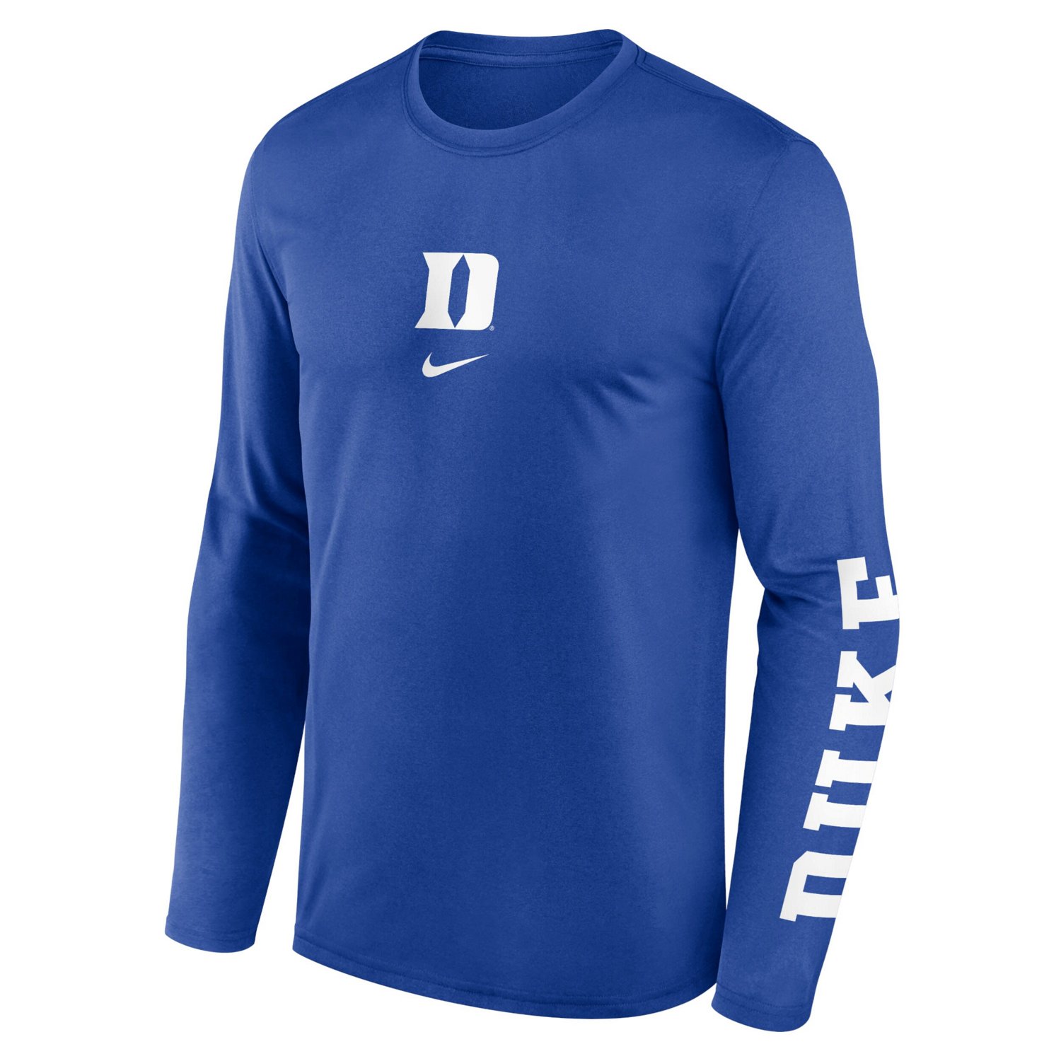 Nike Duke Blue Devils Primetime Center Lockup Two-Hit Legend Long Sleeve T-Shirt - view number 2