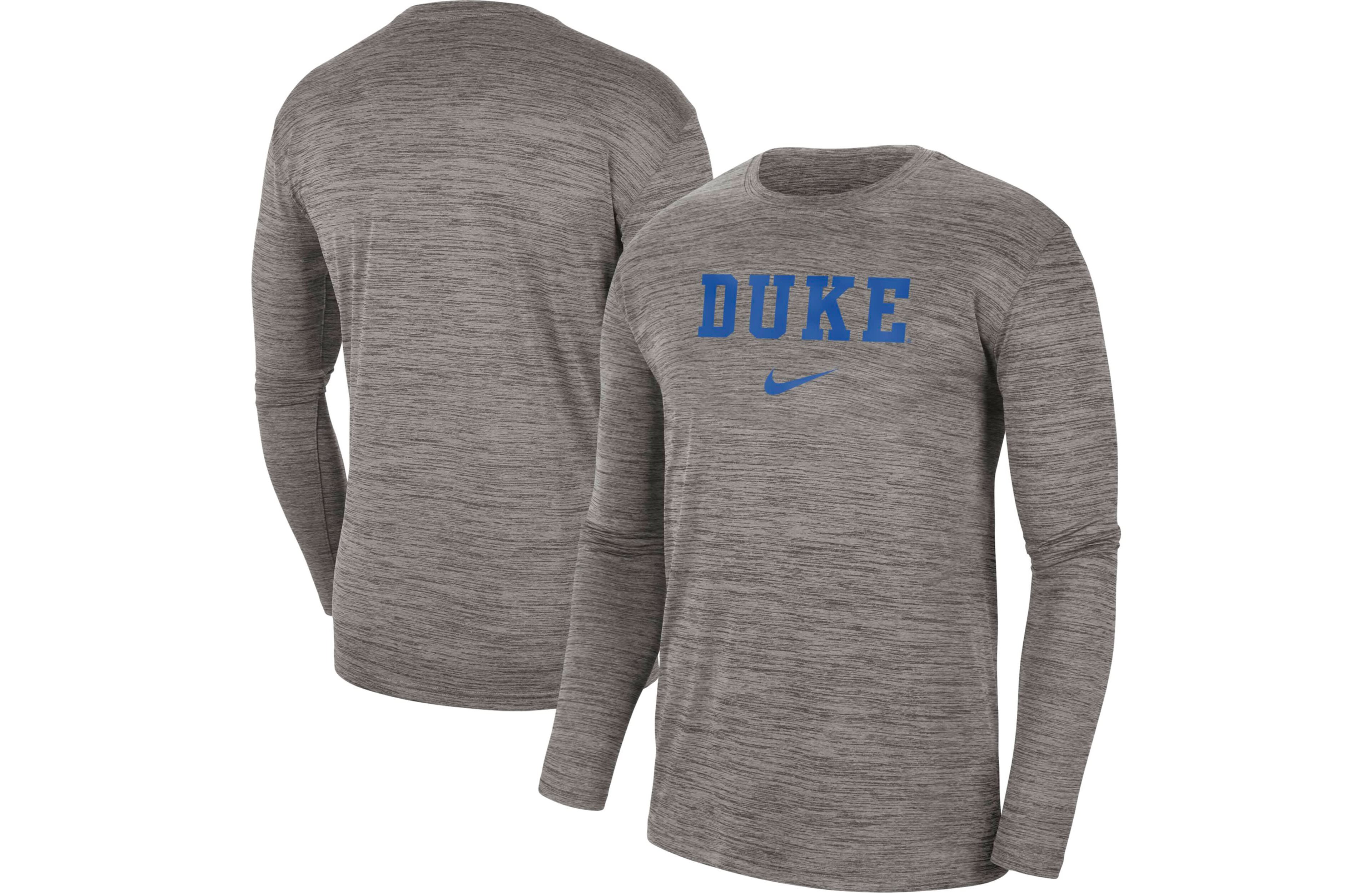 Nike Duke Devils Team Velocity Performance Long Sleeve T-Shirt