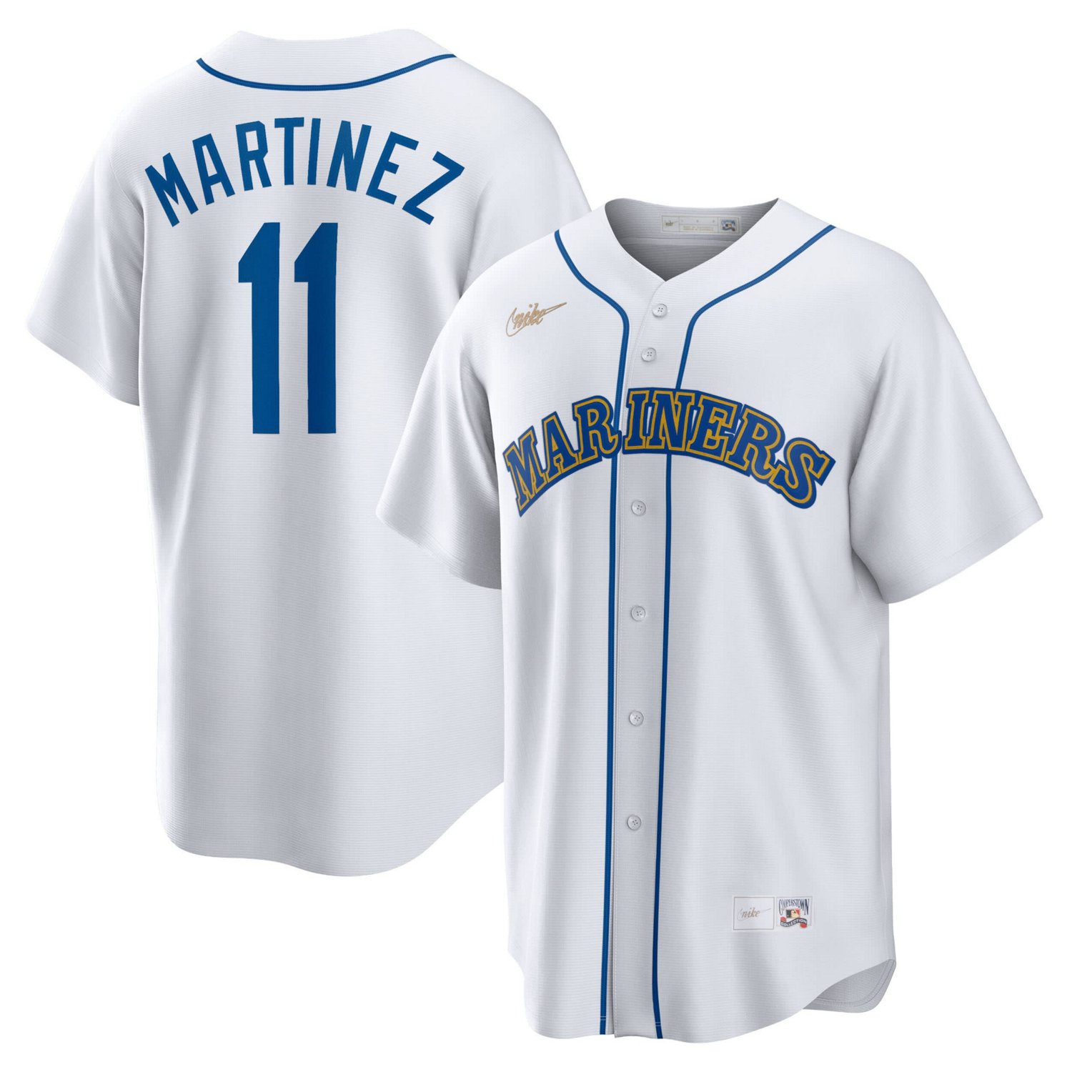 Nike Edgar Martinez Seattle Mariners Home Cooperstown Collection Replica Player Jersey - view number 1