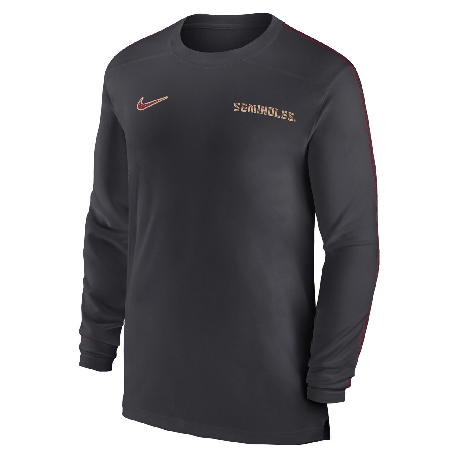 Nike Florida State Seminoles 2024 Sideline Coach UV Performance Long Sleeve T-Shirt - view number 2