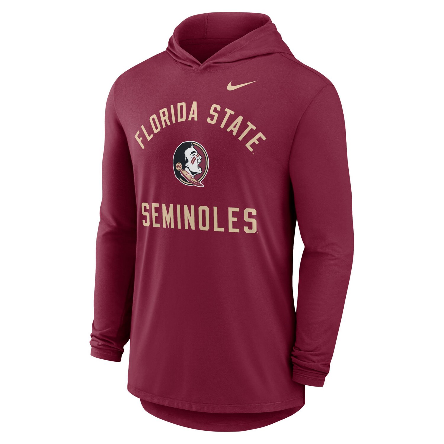 Nike Florida State Seminoles Classic Arch Tri-Blend Dri-FIT Long Sleeve Hoodie T-Shirt - view number 2