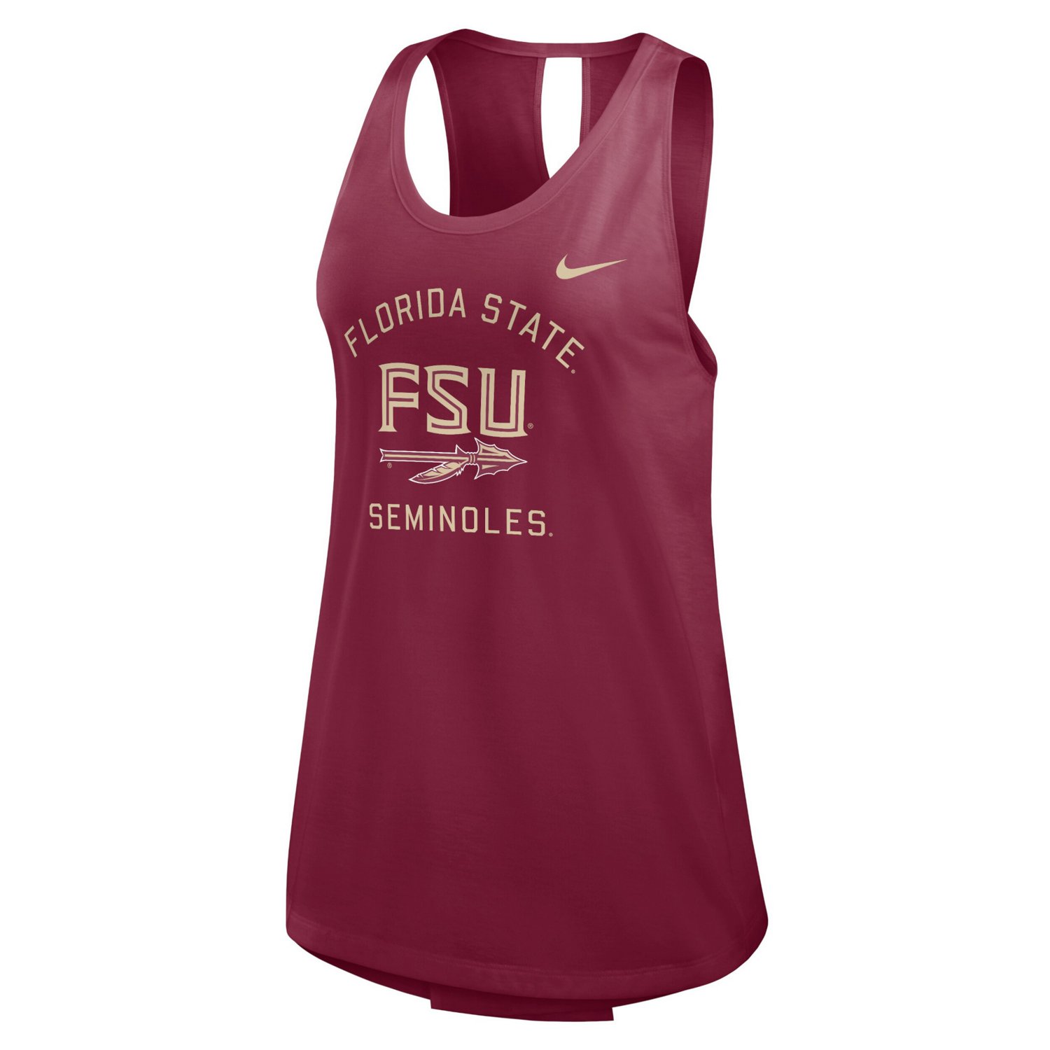 Nike Florida State Seminoles Primetime Crossback Tank Top - view number 2