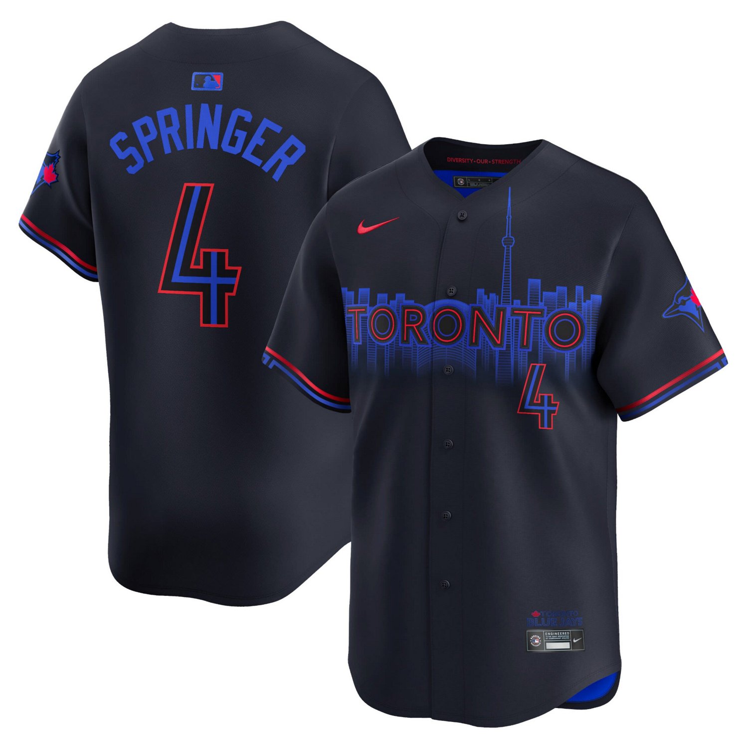 Nike George Springer Toronto Blue Jays 2024 City Connect Limited Player Jersey                                                   - view number 1