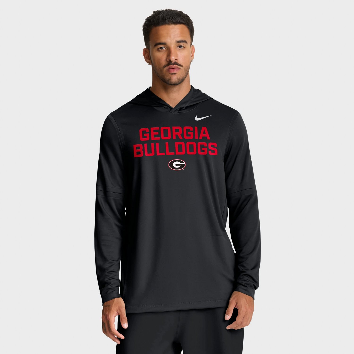 Nike Georgia Bulldogs 2025 Sideline Dri-FIT Long Sleeve Hoodie T-Shirt